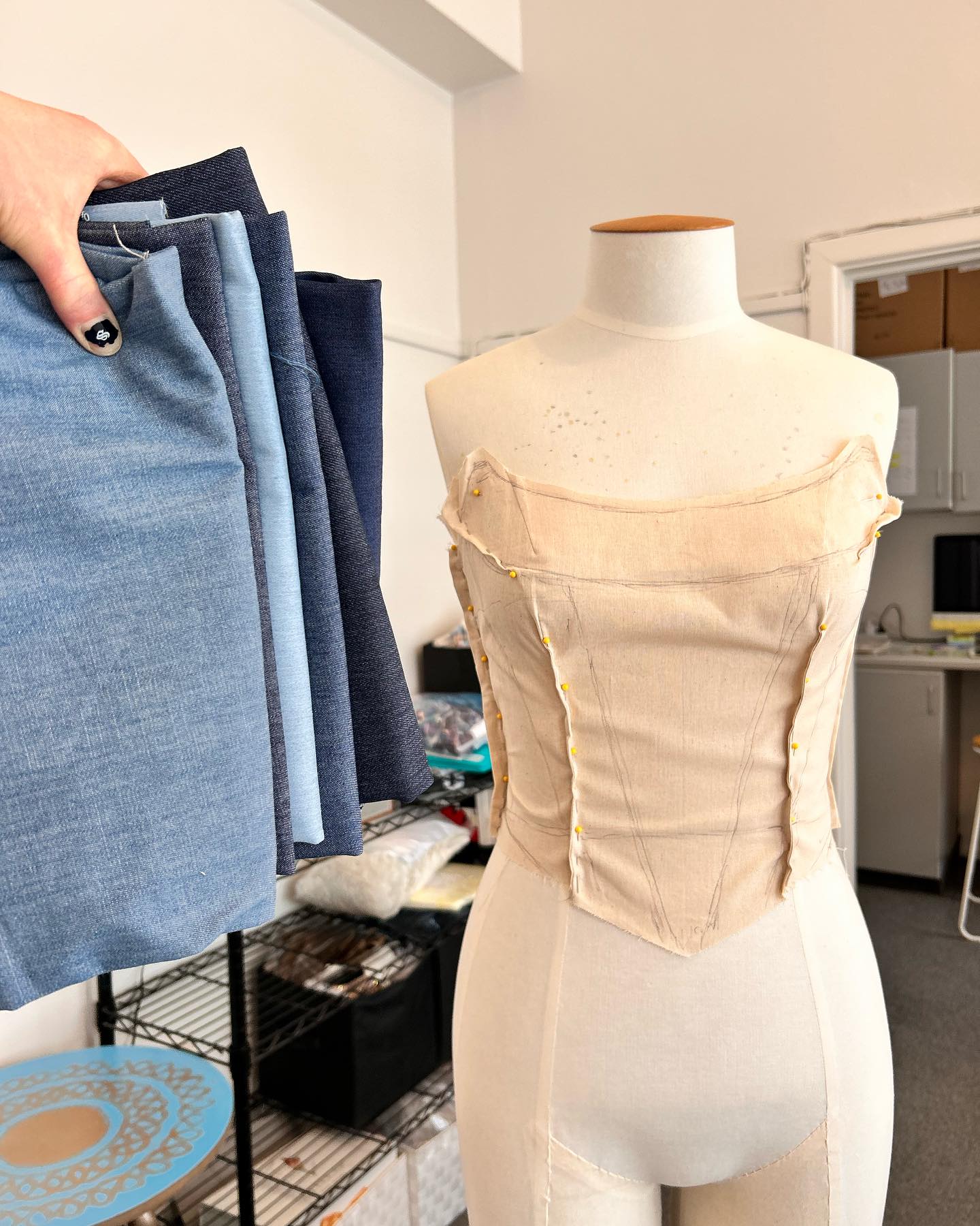 Finally started my Eras Tour outfit!
After much debate and introspection I came to the conclusion that I am in fact a Reputation girlie pop. I loved the denim dress Taylor wore to the VMA’s after party last year… so that’s what I’m making, but with a sssnaky twissst!! 🐍🐍🐍 Watch this space for the final look in the coming week.
#erastouroutfit #taylornation #reputationera #denimdress #erastouroutfits #swifties #costumemaking #costumedesigner