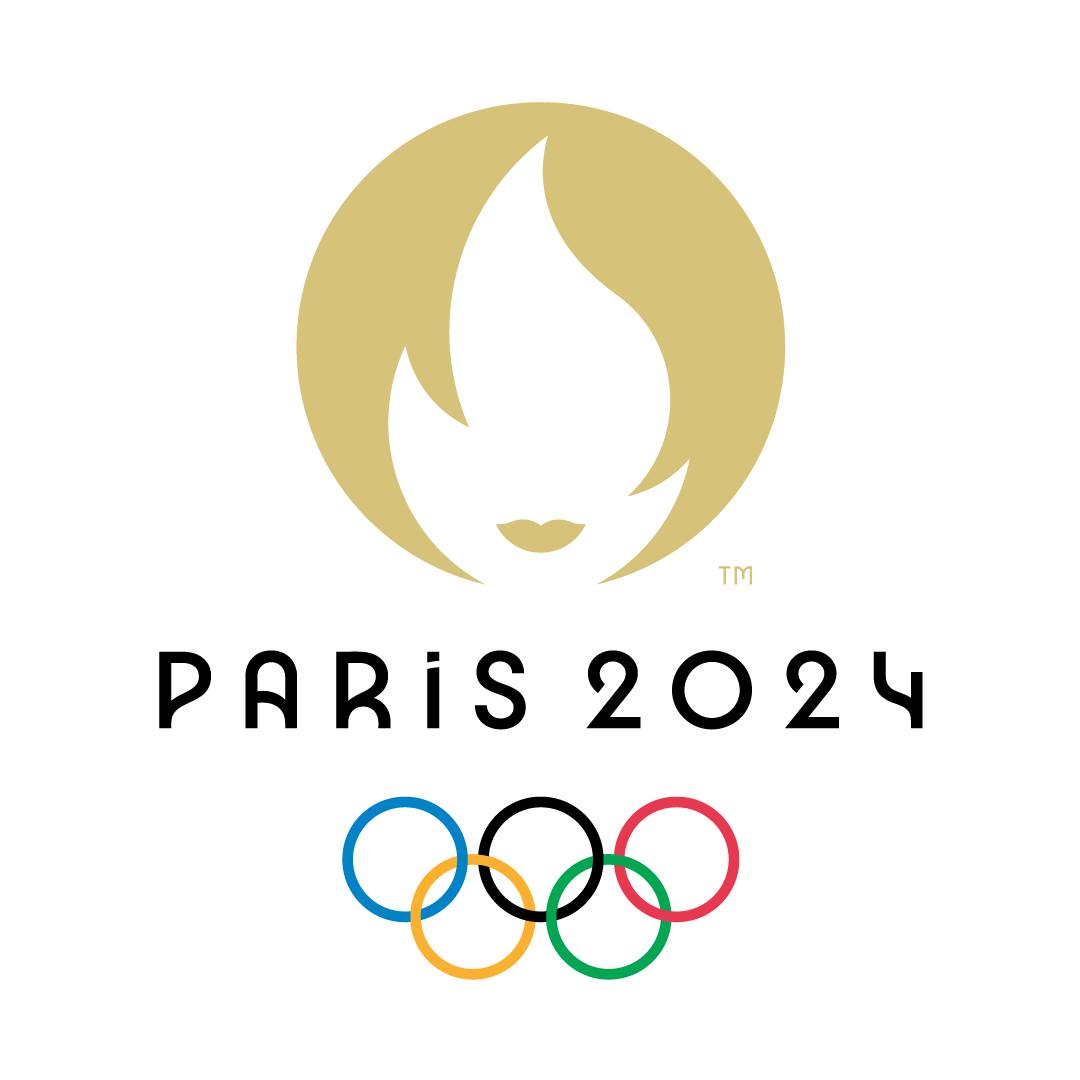 Marianne (France's Mascot) as a Gold Medal with an Olympic Flame. Pretty clever! #graphicdesign #logo #paris2024 #olympics