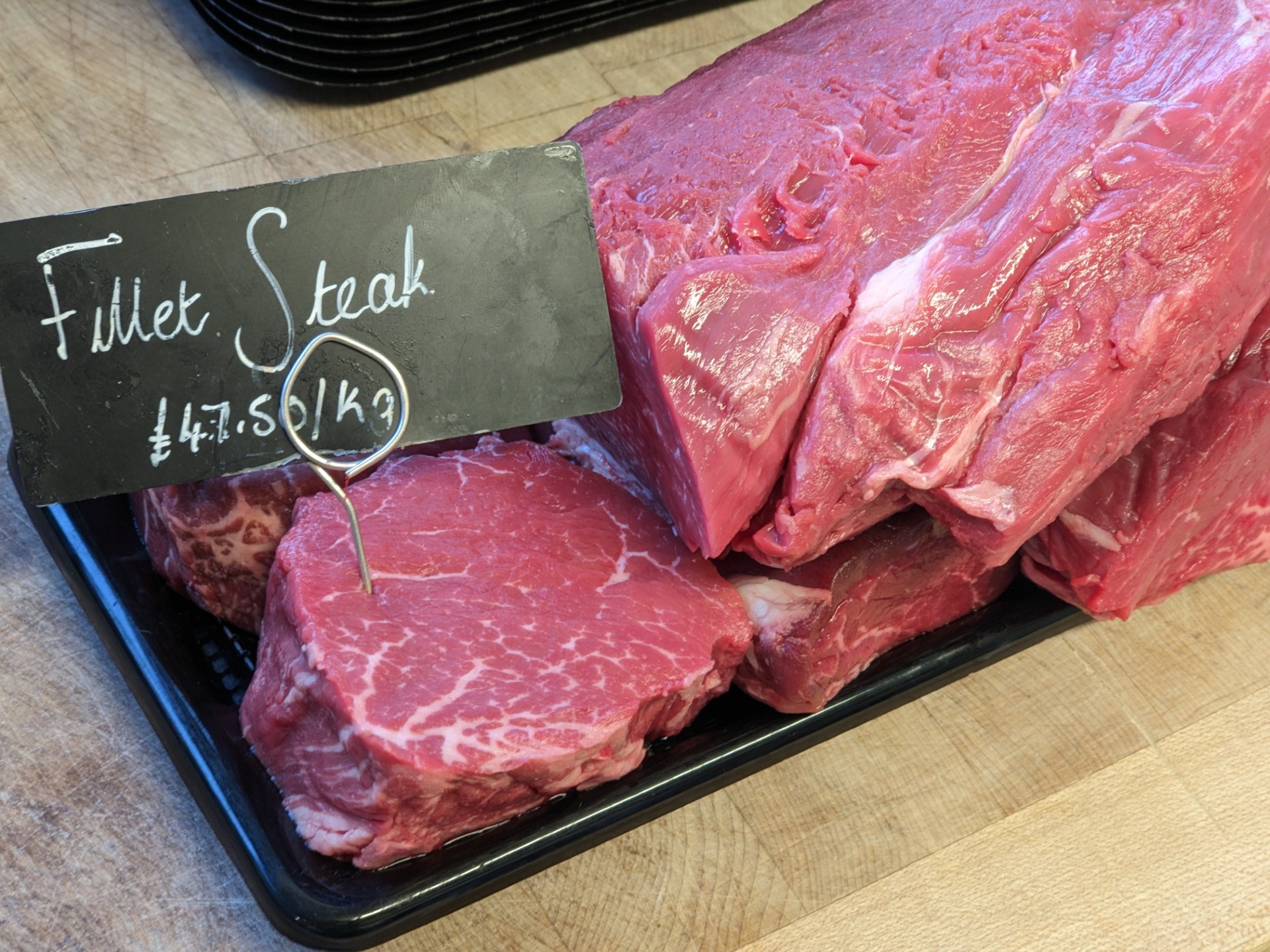 We are very proud of our meat. Steak sandwich, anyone? π