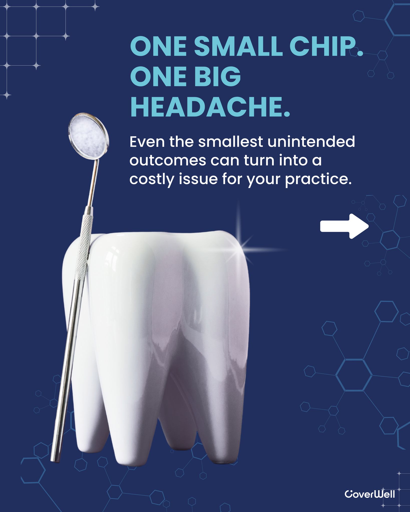 Unexpected issues don’t have to mean unexpected costs.
Thanks to CoverWell, those "what if" moments are covered so you can focus solely on patient care, not consequences.
DM us 🦷 for more information!