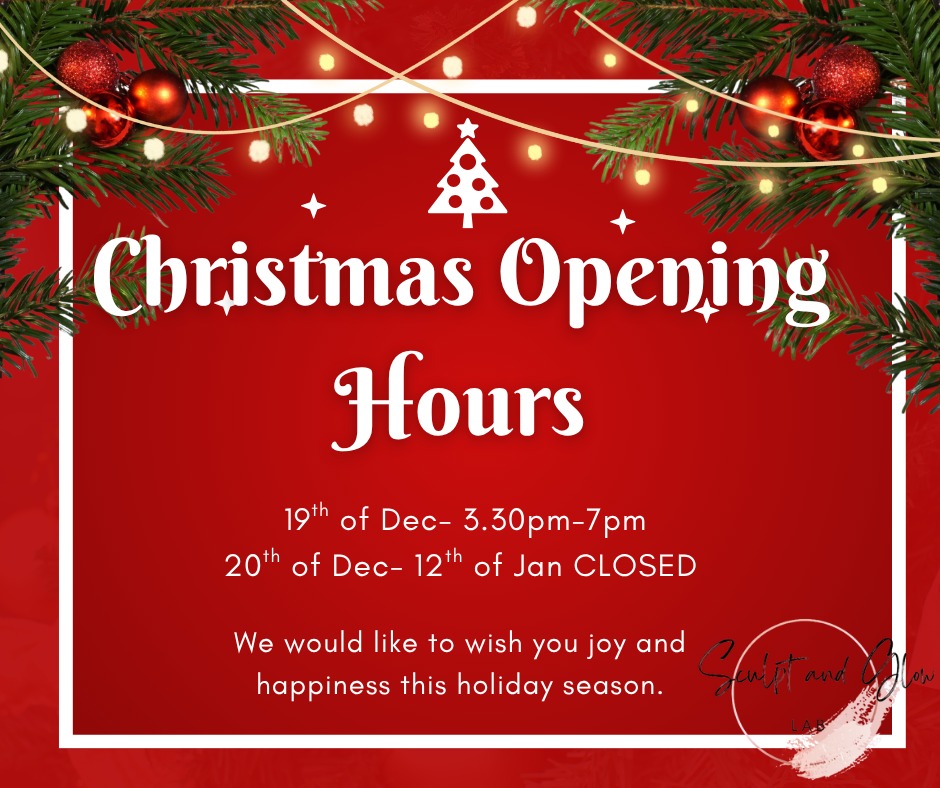 🎄Christmas trading hours!🎄
It will be business as usual until the 20th of December then we will be taking an extended break until the 12th of January.
Limited appointments are left, so please book in early to avoid disappointment 💜
We would like to wish everyone joy and happiness this festive season 🥂
Much love,
The @sculptandglowlab family
.
.
#christmastradinghours #holidaytime #festiveseason #fatcavitationperth #rfskintighteningperth #cellulitereductionperth #sculptxperth #nurseledclinic #bodysculptingspecialists