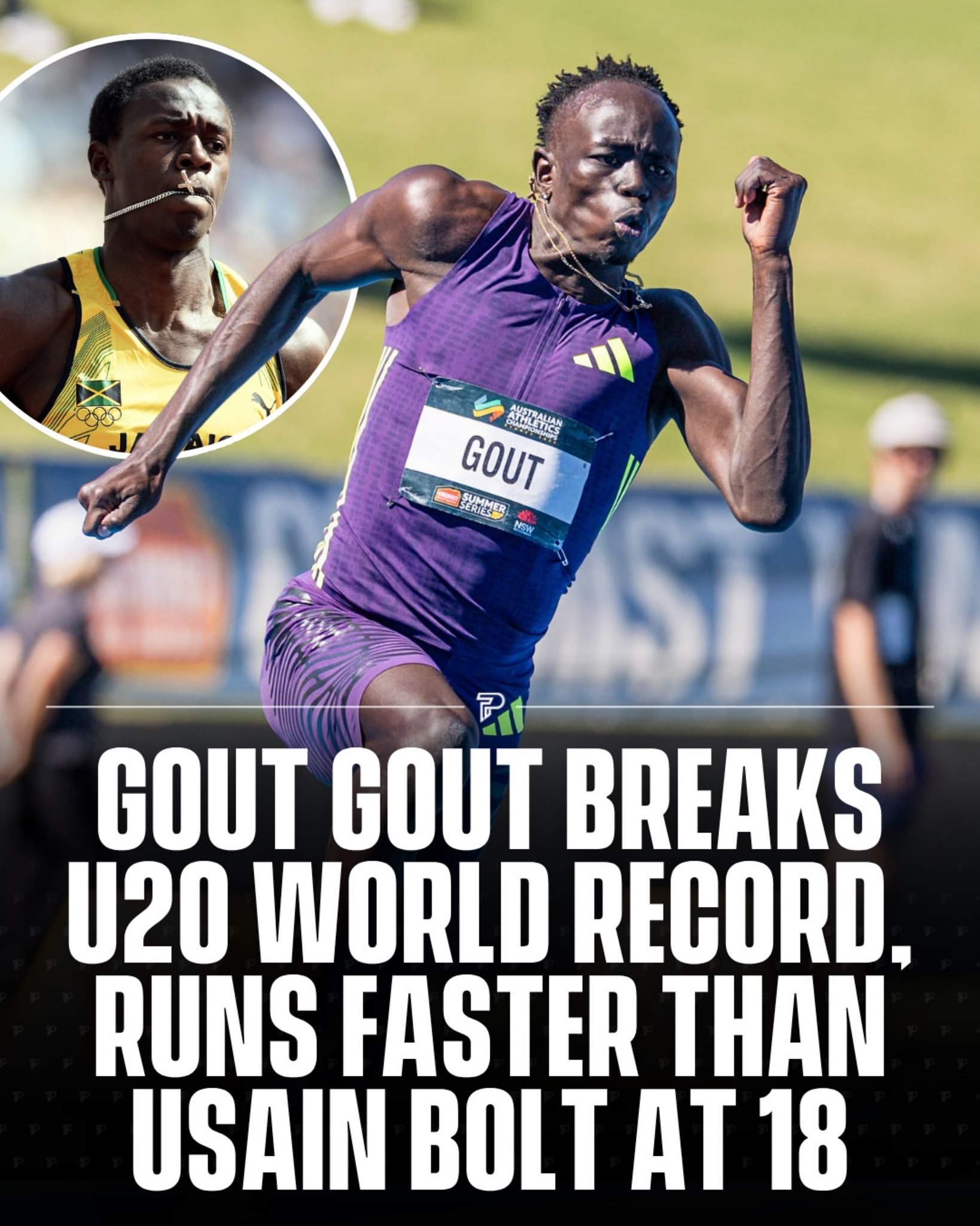 Imagine making history at just 18 years old. 🤯
Australian sprinter @gout.goutt just set a new U20 world record, running the 200m in 19.67 seconds and becoming the fastest under-20 athlete ever - faster even than Usain Bolt ran at the same age. 🔥
Credit: @pubity
#Athlete #Performance #Athletics #Sprinting