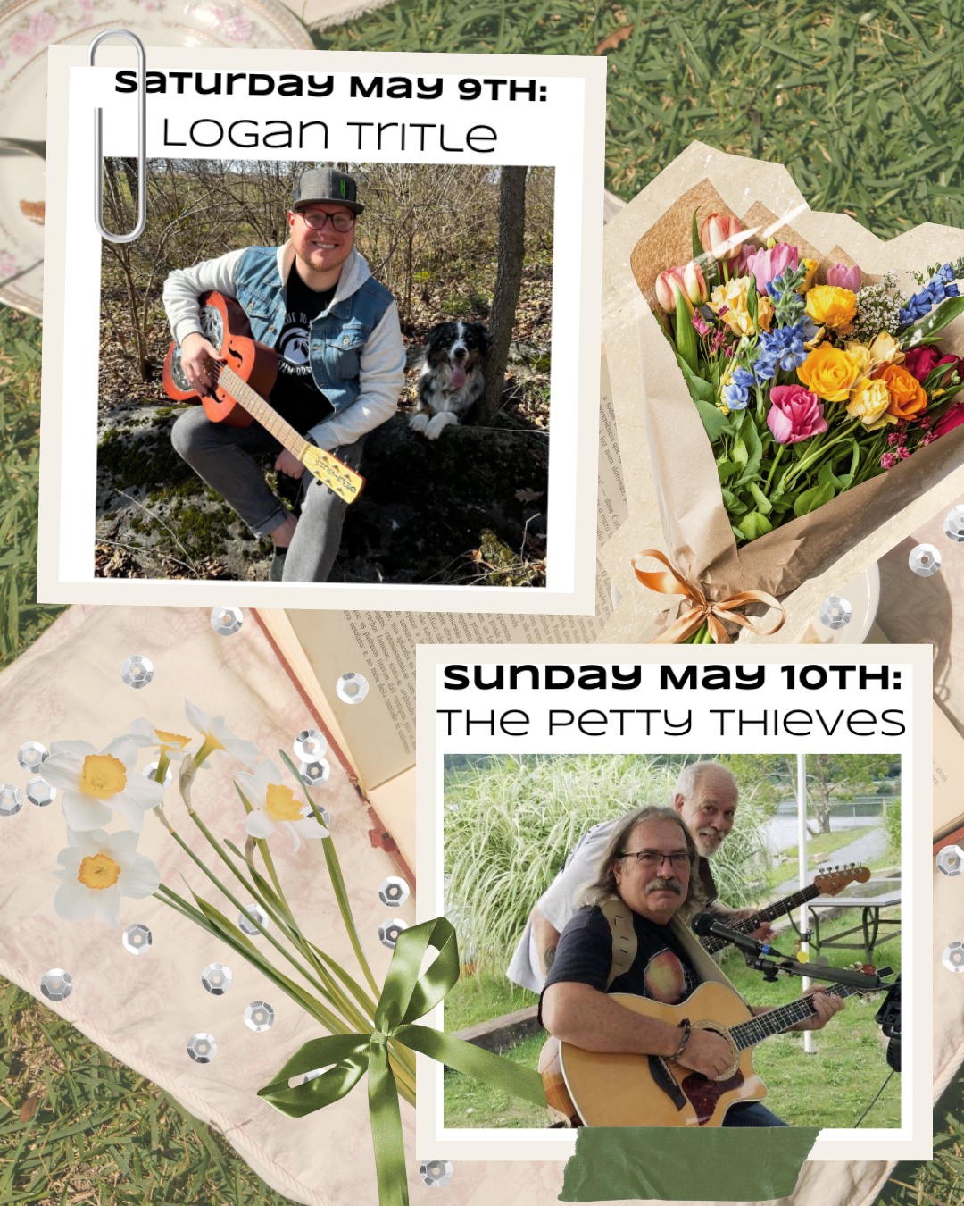 This Mother's Day Weekend....
Join us today and tomorrow from 12-6pm with music from 2-5pm.
@pitaandpearls.gc will be here Sunday from 1-5pm!
#wineoclock #winelovers #wineryfun #antietamcreek #FoodTruckFun #LiveMusicLovers #livemusicrocks #LiveMusicVibes #mothersdayweekend #mothersday