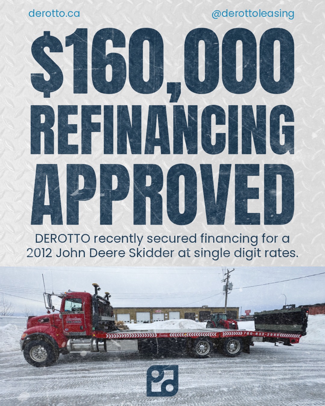 DEROTTO recently helped a new client secure $160,000 refinancing for a 2022 Peterbilt 348 truck at single-digit rates.
The client was looking to lower their monthly payments by refinancing an existing truck loan, but their current lender wasn't able to help.
By leveraging DEROTTO's network of 40+ lenders, we were able to find a financing solution that met the client's needs and helped improve cash flow.
If your current lender has said no, don't assume you're out of options. Whether you're looking to refinance equipment, lower payments, or access working capital, DEROTTO can help explore financing solutions that fit your business.
#equipmentfinancing #truckfinancing #businessfinancing #derottoleasing #refinancing