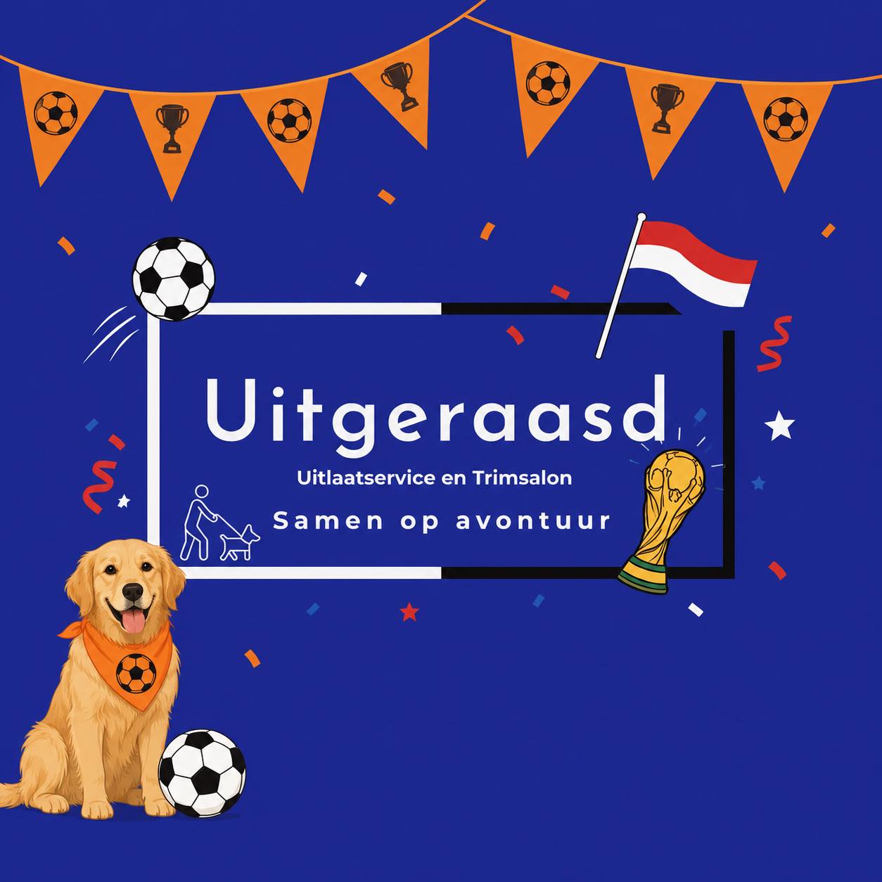 π±πΊπ Wij wensen al onze Uitraas hondjes een fijne wedstrijd !β½οΈ Morgen weer fris en fruitig, want vanavond wat later naar bed voor het laatste plasje met de baasππ»
#wk #nederlandselftal #voetbal #honden #hondenuitlaatservice