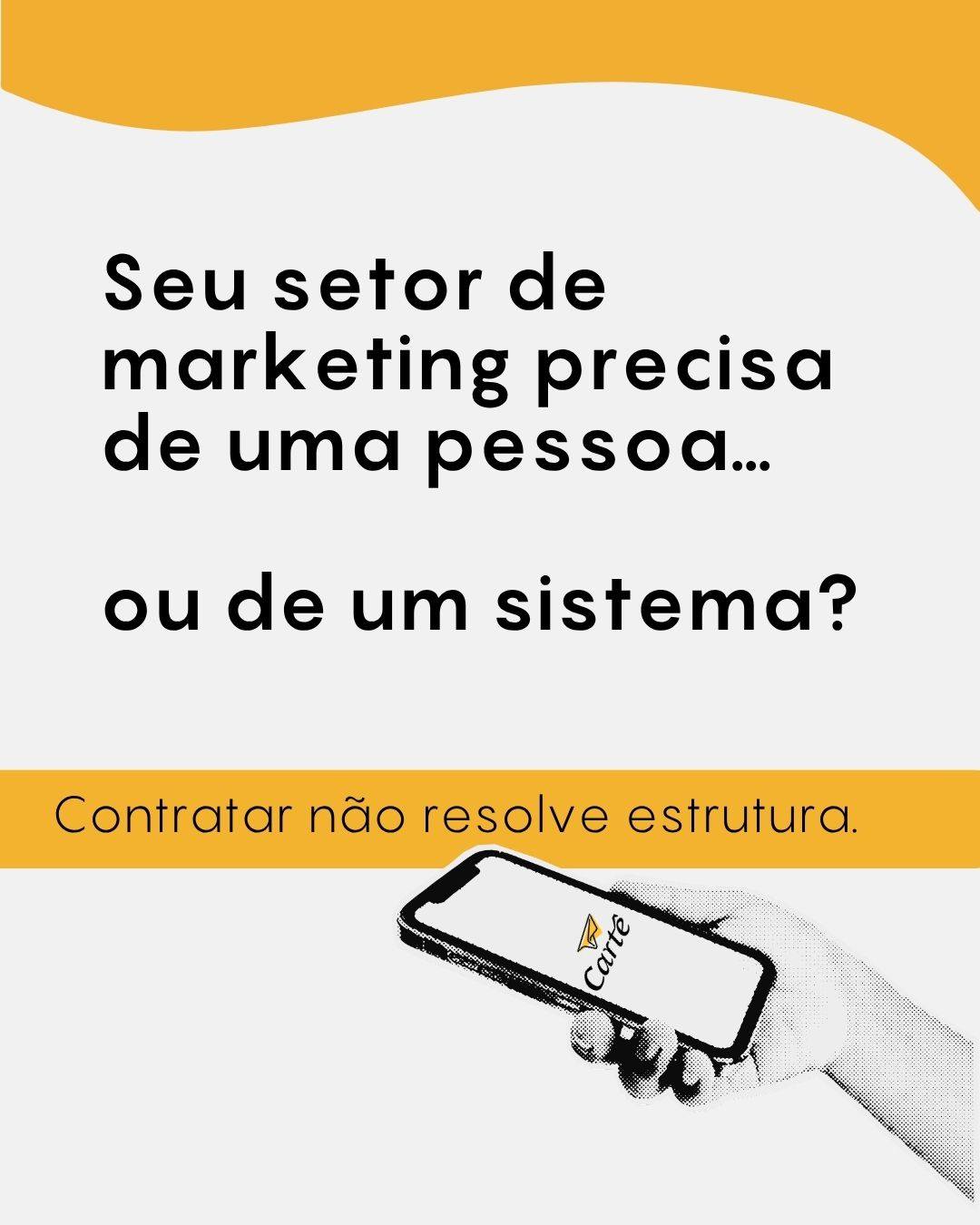 Existe um erro comum:
Achar que o próximo profissional vai resolver tudo.
Mas sem:
— processo
— objetivo
— liderança
— método
Ninguém sustenta resultado, marketing não é só um setor é gestão.
📩 Se seu setor depende demais de pessoas, vale rever o modelo.