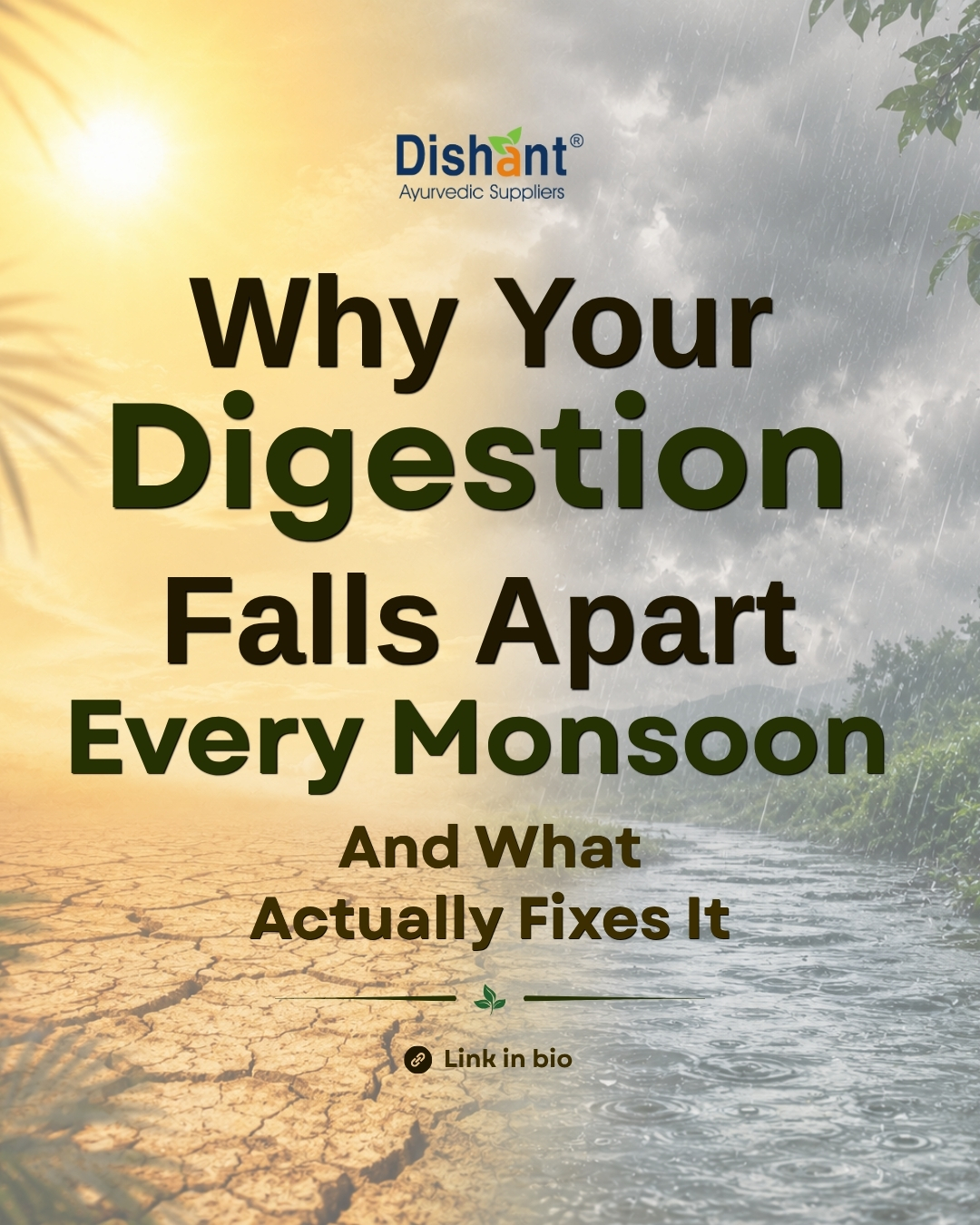 Salad isn’t always the answer. And food cooked with ghee, oil, spices, and warmth isn’t always the problem.
If your digestion tends to slow down, bloat, or feel off every monsoon, it may have more to do with the season than the food itself.
Ayurveda believes that during the rains, Agni (digestive fire) naturally weakens. Which is why light, warm, well-spiced meals often work better than cold salads and raw foods.
Tap to read how to support your digestion this monsoon—without giving up comfort foods.
Because if we're being honest, monsoon and digestive issues seem to arrive together every year.
🔗 https://open.substack.com/pub/dishantayurvedic/p/why-your-digestion-falls-apart-every?r=7ydmdc&utm_campaign=post&utm_medium=web&showWelcomeOnShare=true
