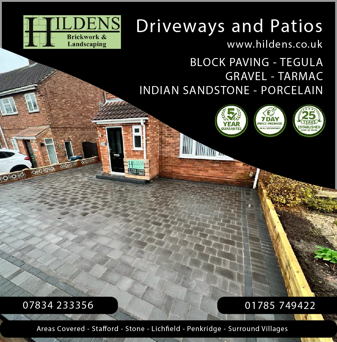 ✨ ELEVATE YOUR HOME WITH A TEGULA DRIVEWAY ✨
🏡 CLASSIC STYLE THAT NEVER GOES OUT OF FASHION 🏡
A Tegula block paved driveway is the perfect way to give your home a timeless, high-quality finish while adding value and kerb appeal.
Designed to look fantastic for years to come, Tegula paving combines strength, style and durability to create a driveway you'll be proud to come home to.
✔ Premium Tegula block paving
✔ Choice of colours, patterns & borders
✔ Built to withstand everyday use
✔ Expert installation with full ground preparation
✔ Over 25 years of trusted local experience
Ready to transform the front of your home? Let our experienced team bring your vision to life.
📞 01785 749422
📱 07834 233356
🌐 www.hildens.co.uk
📍 Stafford • Stone • Lichfield • Penkridge • Surrounding Areas
Contact us today for your FREE, no-obligation quotation.
#TegulaDriveway #BlockPaving #PremiumDriveways #KerbAppeal #HomeTransformation #NewDriveway #DrivewaySpecialists #Landscaping #Stafford #Lichfield #Hildens