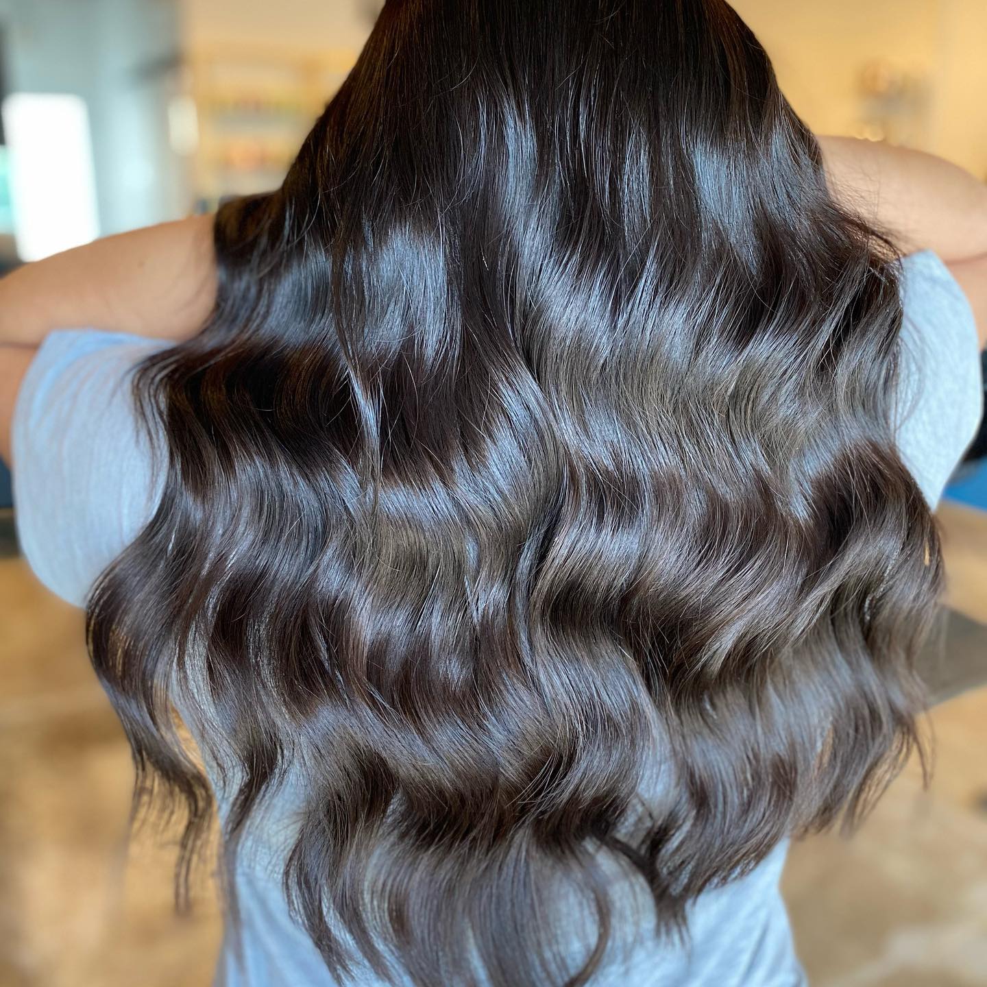 Chocolate whisper highlight action for this goddess. #colorrituals #ManeRitual #shoplocalsalons #ManeRitualLB