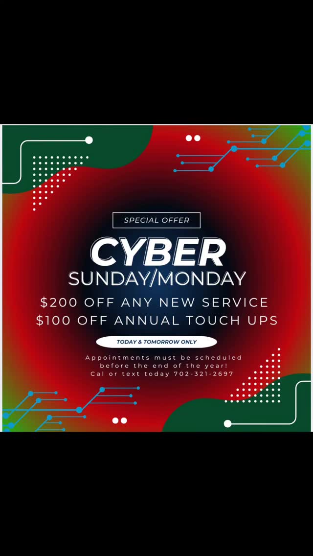 Cyber Sunday/Monday π
Since I forgot black Friday π let's do cyber Sunday & Monday!
$200 off any new services booked by today or tomorrow (initial service only, 8 week touch ups are regular price) . All appointments scheduled must be scheduled & completed between now & the end of the year.
$100 off annuals touch ups scheduled between now & the end of the year.
Gift certificates purchased today or tomorrow will also receive $200 off.
8 week touch ups are regular price.
Call or text today 702-321-2697
www.acbrows.com
** must mention this post to receive discount, special pricing not available for appointments previously scheduled **
#lasvegasmicroblading #lasvegaseyebrows #lasvegaspmu #lvmua #lasvegaslashes #lasvegashairstylist #lipblushinglv #lveyeliner #lvtattoo #lvlips #lasvegaslipblushing #lvlipblushing #lasvegasbeauty #lasvegasmakeup #cedarcitylashes #cedarcitypmu #cedarcitymicroblading #southernutahmicroblading #southernutahpmu #utahpmu #utahmicroblading #utaheyebrowtattoo #envyussalon #bodyspasalon #audrey.elaine.artistry #lasvegasmoms #lvmoms #lasvegas #vegas #fyp