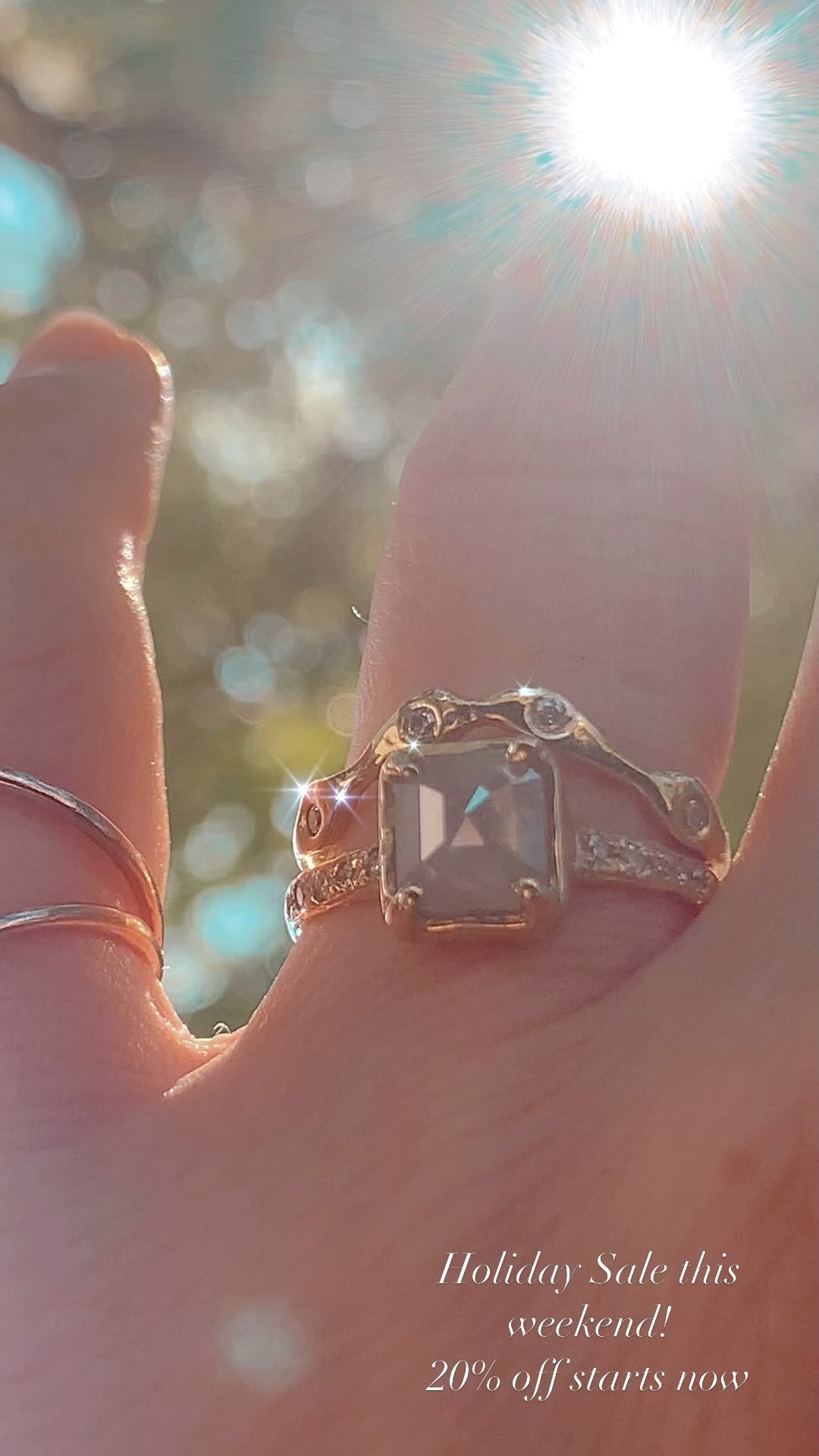 Enjoy 20% off all ready to ship jewels now thru Sunday! Code HOLIDAY20 at checkout.
Please note chain lengths and ring sizes for this sale are as they are ✨