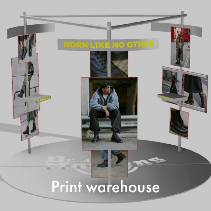 Client: Dr Martens boots like no other #print #exhibition #branding #vinyl #foamex #art #boots #shoes #events #creative #signage #stage #lighting #productdesign #model #largeformatprinting #
