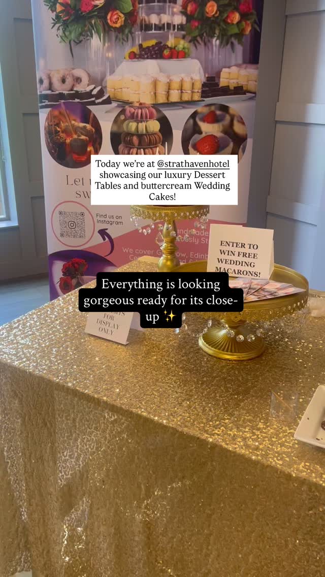 Planning your Wedding day? We’re here today at the wonderful @strathavenhotel showing our stunning luxury Dessert Tables and Buttercream Wedding Cakes. Chat through your sweet Big Day plans with us, try our wedding cake samples (or two!) and talk about what you’re envisioning in your cake dreams. We’re here til 4pm!
🌟 Strathaven Hotel, 22 February; 12am - 4pm
📍Strathaven Hotel, Hamilton Rd, Strathaven ML10 6SZ
