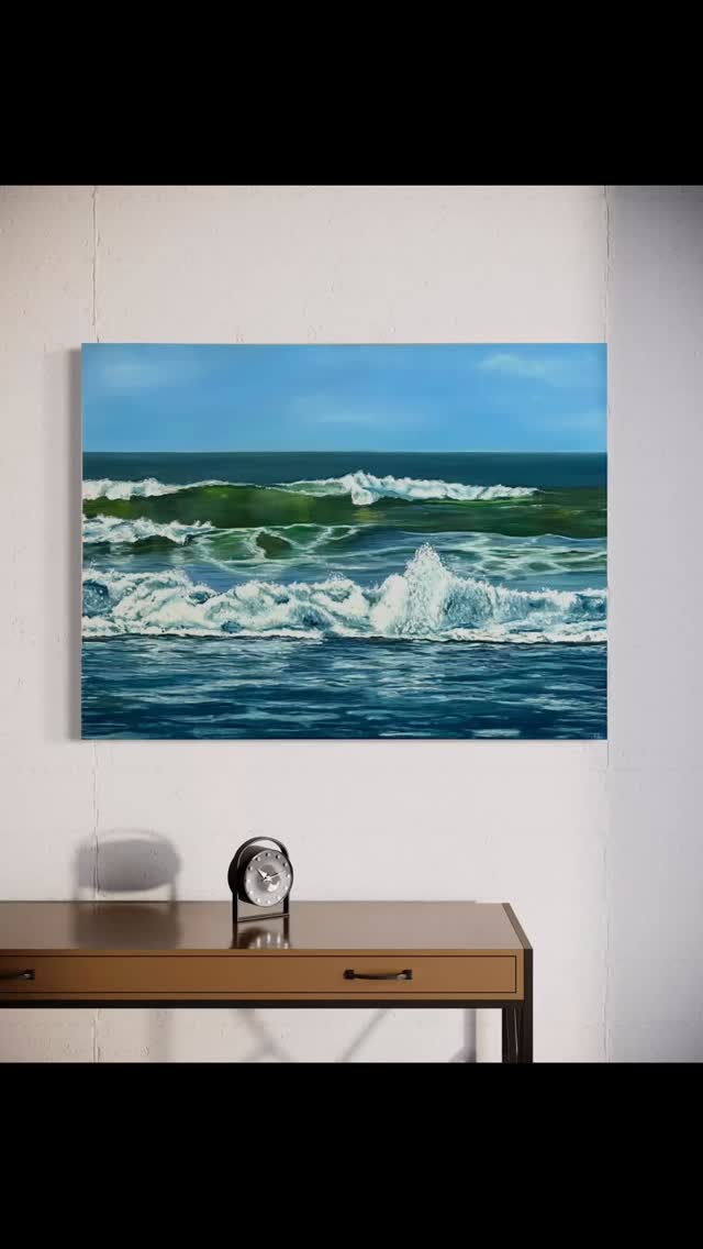 Shore Break is a brand new painting that I have decided is finished! This one captures the waves on a beautiful day after a storm at Matata in the Eastern Bay. The gorgeous beaches here really are my calm, grounding safe place! Available at the Artists Collective Pop Up in Whakatāne! #artforyourhome #artforsale #ohopebeach #oilpainting #nzartists