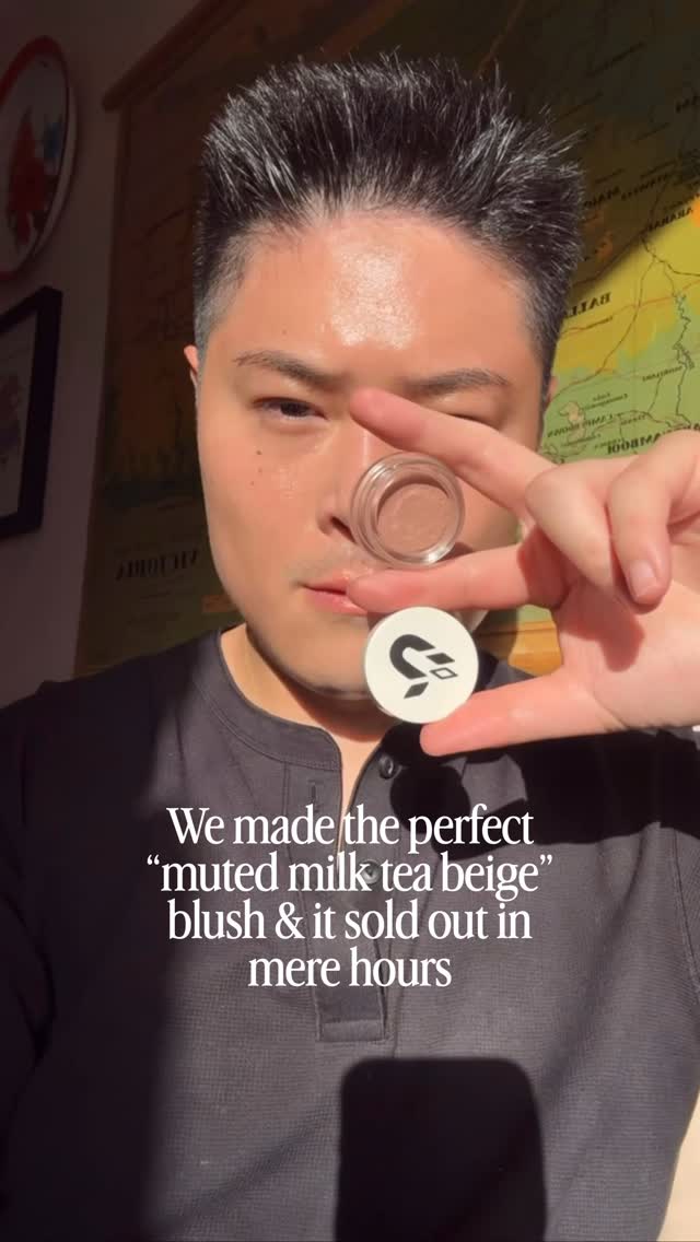 We released this muted milk tea beige shade named “Soothe” a few weeks ago and it sold out almost immediately 😅
It’s the prettiest not too much kinda tone. Not too golden, and it’s kept quite neutral with cool reds and a healthy dose of violet pigment as its’ backbone.
Quick demo of it here, applying it while being blinded by the morning Australian sun 😵💫 no tripods, so tried to hold my phone as steady as possible haha. It’s been such a great shade while we’re on vacation - no need to fuss or think about it.
“Soothe” is still out of stock, but it should restock in two weeks or so maybe? You can sign up for restock notifications on the website and join a few hundred of lovely customers who are patiently waiting for this cream blush to come back into stock!
Lemme know in the comments if you managed to pick one up on the first drop! 🥰🧋
#creamblush #mutedblush #indiemakeup