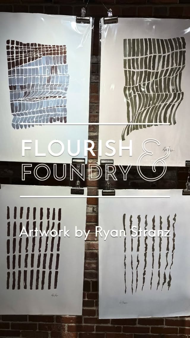 The Tesselations series is a great example of Boston Artist @ryan_stranz mastery of materiality and technique exploration through the use of Japanese inks and watercolor! #shoplocal #faneuilhall #homegoods