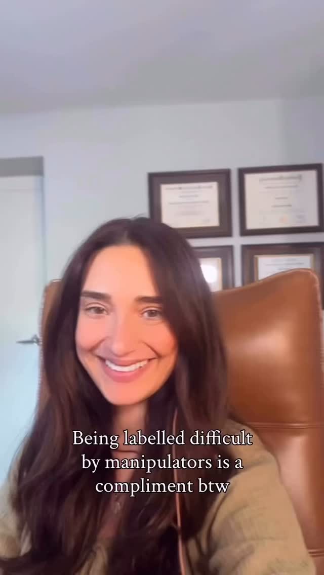 Being called “difficult” by a manipulator is often a compliment.
Why?
Because manipulators depend on compliance. They rely on guilt, pressure, people-pleasing, self-doubt, and blurred boundaries to get what they want.
When you start saying:
• “No.”
• “That doesn’t work for me.”
• “I see things differently.”
• “I won’t tolerate that.”
You become difficult to manipulate.
The same behaviors that healthy people would call self-respect, boundaries, confidence, and discernment are often labeled as “difficult” by those who benefit from your silence.
Not everyone who calls you difficult is manipulating you. But if someone becomes upset the moment you stop abandoning yourself to keep them comfortable, it may be worth asking:
Are you difficult?
Or are you simply no longer easy to control?
The people who call you difficult may simply be frustrated that you’re no longer easy to manipulate 😉
