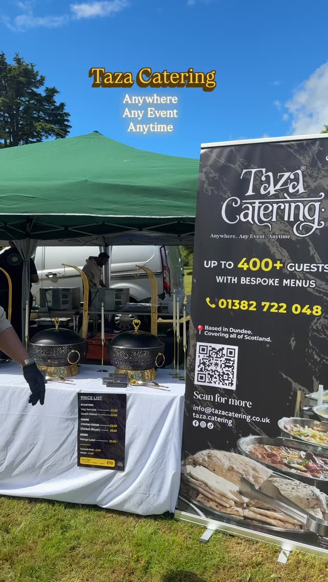 Fresh off a SOLD OUT Eid in the Park! 🙌🔥
Any time. Any place. Any event.
From our best-selling Lamb Karahi and homestyle Pilau to Samosas, Chicken Tikka, warm Gulab Jamun & Ice Cream — we bring the full desi feast, piping hot straight to YOU and done right every time 🔥👇🏽👇🏽
📧 info@tazacatering.co.uk
#dundeerestaurant #caterings #tazacatering