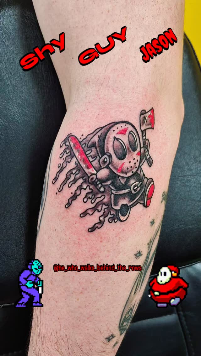 @he_who_walks_behind_the_rows #shyguy #jason #tattoo #tattoos #fun