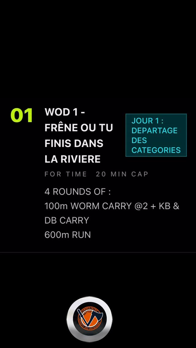 Wod 1 de la @lumberjacks.battle V
Avec ma team de folie AMRAP’éro 🔥 , mes gars sur @y4nnz @laurentsteinbauer 🥰🫶🏼
FOR TIME 20’
4 ROUNDS OF :
100m WORM CARRY @2 partners A&B (le sexe unique reste sur le worm a chaque tour)+ KB &
DB CARRY pour partner C
600m RUN
Toujours un plaisir les compets chez @crossfitdesbucherons avec les merveilleuses idées du coach @pierrecfdesbucherons ☺️😁
📷 @petit__pierrot