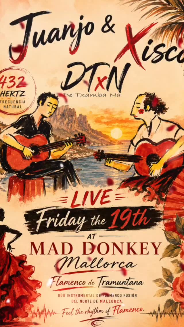 Friday the 19th @ Mad Donkey Mallorca! 🫏💃🌞
#donkey #mallorca #urlaub #flamenco #maddonkeymallorca