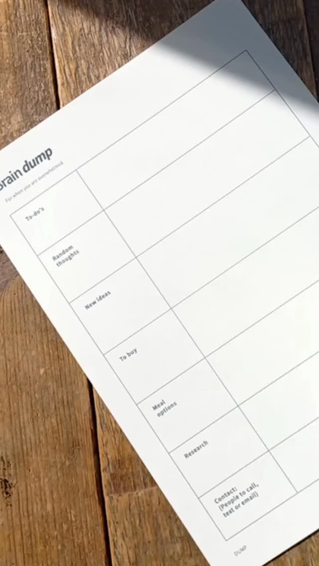 Heb jij hier ook last van?
Een hoofd vol ideeën, notities, losse gedachten en plannen. En dat overweldigd je...
Soms heb je geen nieuwe inspiratie nodig. Alleen wat meer overzicht. Daarom maak ik regelmatig een brain dump. Gewoon alles uit mijn hoofd en op papier.
Deze worksheets zijn daaruit ontstaan. 🤍
Link staat in mijn bio!
#braindump #creatieveondernemer #creativiteit #rustinhoofd #creatiefproces