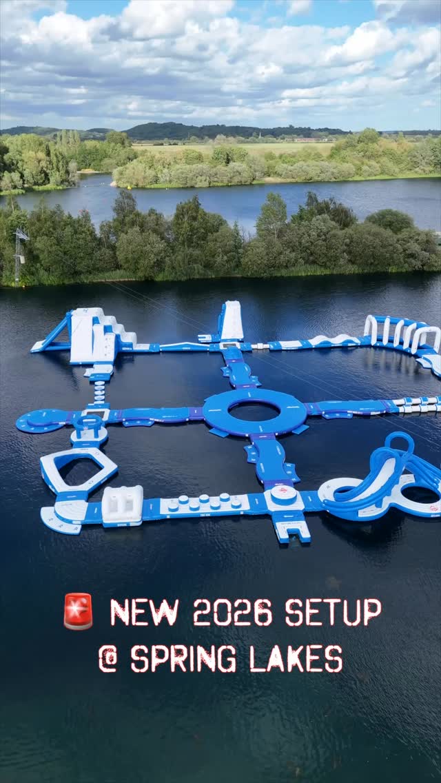 Spring Lakes has had a serious upgrade 👀
New features: @unionaquaparks
Monkey Business
Switchback
Figure 8
Take a drone tour of the latest layout featuring new Union Aqua Park elements, creating even more lines, challenges and fun for all abilities.
What feature are you hitting first?
#UnionAquaParks #SpringLakes #AquaPark #WaterSports