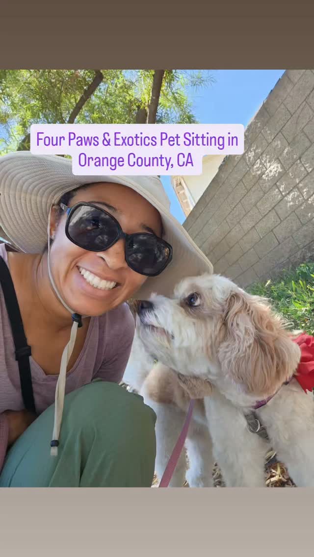 Trinket and I taking a break from our walk for a selfie.