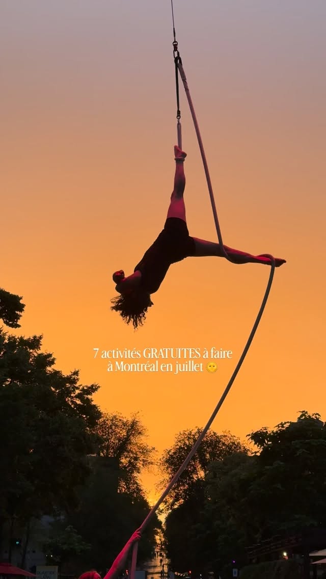 7 activités GRATUITES à faire à Montréal en juillet 🌞
. Fête du Canada au Grand Quai – 1er juillet (13 h à 22 h) 🇨🇦
Une journée festive au bord du fleuve.
Spectacles, animations, activités familiales et ambiance conviviale au cœur du Vieux-Port.
📍 Grand Quai du Port de Montréal - @vieuxportmtl
. Montréal Complètement Cirque – du 2 au 12 juillet 🤹
Mon festival préféré de l’été revient.
Des spectacles de cirque gratuits, des performances impressionnantes et une ambiance unique partout en ville.
📍 Plusieurs lieux à Montréal - @mtlccirque
. Les Guinguettes – du 3 au 5 juillet 🌴
Trois jours de musique au bord de l’eau.
Concerts gratuits, marché d’artisans, kiosques gourmands et immense terrasse avec vue sur le canal de Lachine.
📍 Parc de l’Ancienne-Cour-de-Triage - @lesguinguettesmtl
. Journée de musique classique à l’Oratoire – 4 juillet (10 h à 20 h 30) 🎻
Une parenthèse musicale dans un lieu emblématique de Montréal.
Des concerts gratuits tout au long de la journée dans le cadre majestueux de l’Oratoire.
📍 Oratoire Saint-Joseph du Mont-Royal - @osjmr
. À l’Ouest de la Dame – du 10 au 12 juillet 🎉
Le quartier Notre-Dame Ouest s’anime tout le week-end.
Rue piétonne, spectacles, musique, terrasses et découvertes locales dans une ambiance estivale.
📍 Rue Notre-Dame Ouest - @lesquartiersducanal
. Grand Splash de Lachine – 12 juillet (dès 12 h) 💦
L’événement parfait pour se rafraîchir cet été.
Animations, activités nautiques, musique et ambiance festive au bord de l’eau.
📍 Ancienne Marina de Lachine
. Feux d’artifice de Montréal – Les 2, 9, 12, 16, 23, 26 et 30 juillet ✨
Les plus belles soirées d’été à Montréal.
Admire les spectacles pyrotechniques de l’International des Feux Loto-Québec depuis les meilleurs points de vue de la ville.
📍 Autour de La Ronde et du Vieux-Port - @larondesixflags
Enregistre ce réel pour ne rien manquer des meilleures activités gratuites à faire à Montréal en juillet ✨
#montreal #mtlmoments #livemontreal #mtlblog #montrealcity
