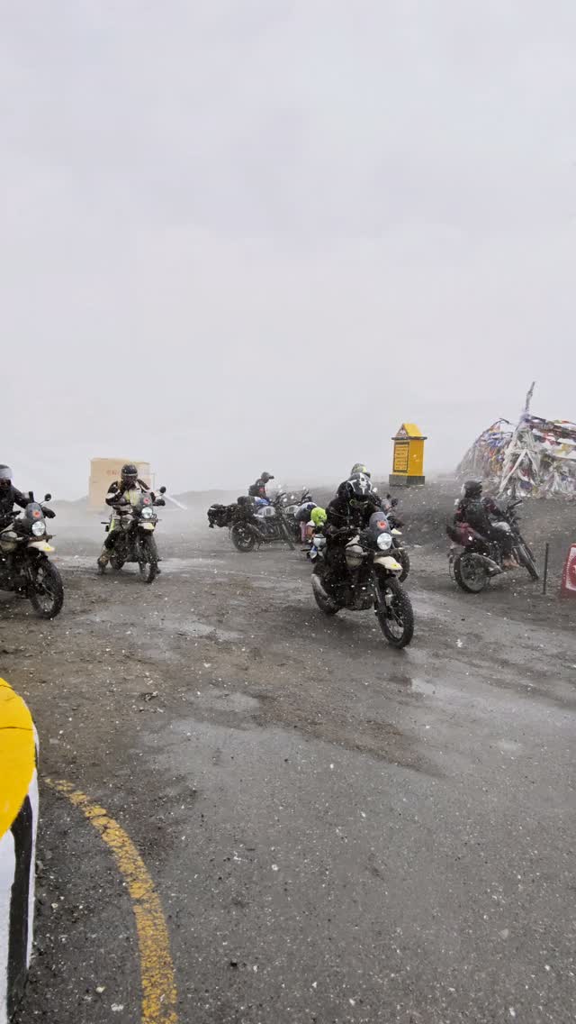 Snow doesn't stop us. It just makes the story better. ❄️🏍️
Leaving Tanglang La in a full snowstorm — visibility low, roads slippery, vibes absolutely unmatched. This is the Trans Himalayas at its most raw and most beautiful. Watch the whole group push through like it's just another Tuesday. 🤙
📍 Tanglang La, Ladakh | Enfield Point Manali
🏍️ Come ride with us — link in bio.
#enfieldpointmanali #TransHimalayas #TanglangLa #SnowRiding #LadakhBikeTrip ManaliToLeh RoyalEnfield HimalayanRide RideIndia MotoFamily BikerLife RidersOfInstagram HimalayanAdventure MotoTravel LiveToRide AdventureRiding RideMoreWorryLess HighAltitudeRiding ThrottleUp IncredibleIndia