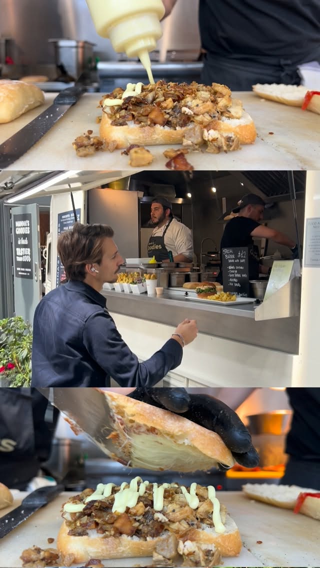 Every masterpiece starts with patience.
Our Porchetta Panino is slow-roasted for maximum flavour, layered with crispy crackling and melted cheese, then served on toasted sourdough ciabatta.
A timeless Italian classic, made for lunch.
📍 Spitalfields Market
🛵 Eat in • Take away • Deliveroo
#MammasGoodies #spitalfieldsmarket #porchetta #porksandwich
