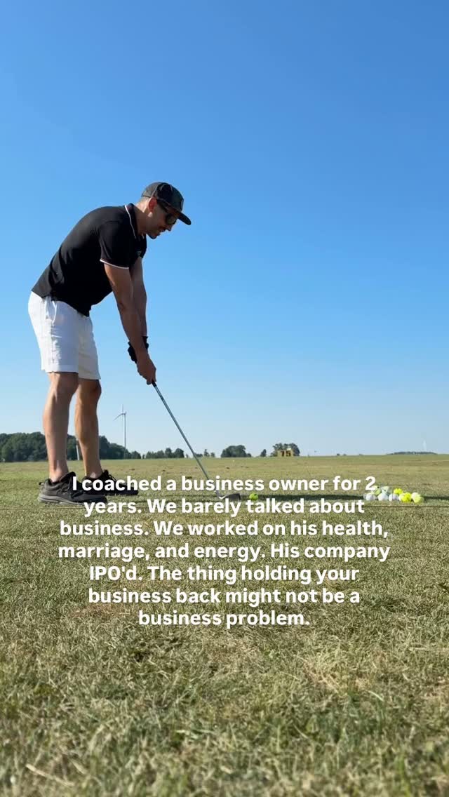 This is the revenue leak that nobody in the coaching industry talks about. Your strategy might be fine. Your funnel might be fine. But if your energy is shot, your marriage is strained, or your health is suffering — your business will always hit a ceiling. DM me “10k” for the free guide.