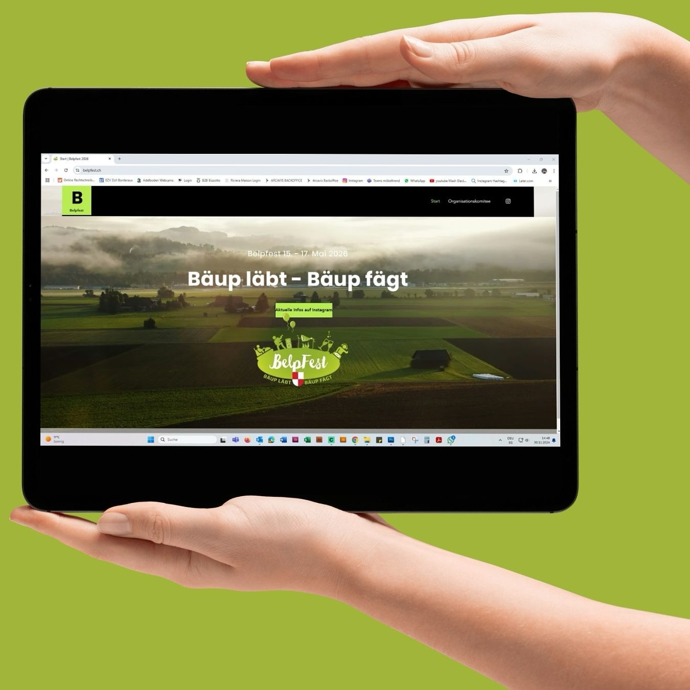 Üsi Website scho agluegt? #belp #belpberg #belpfest