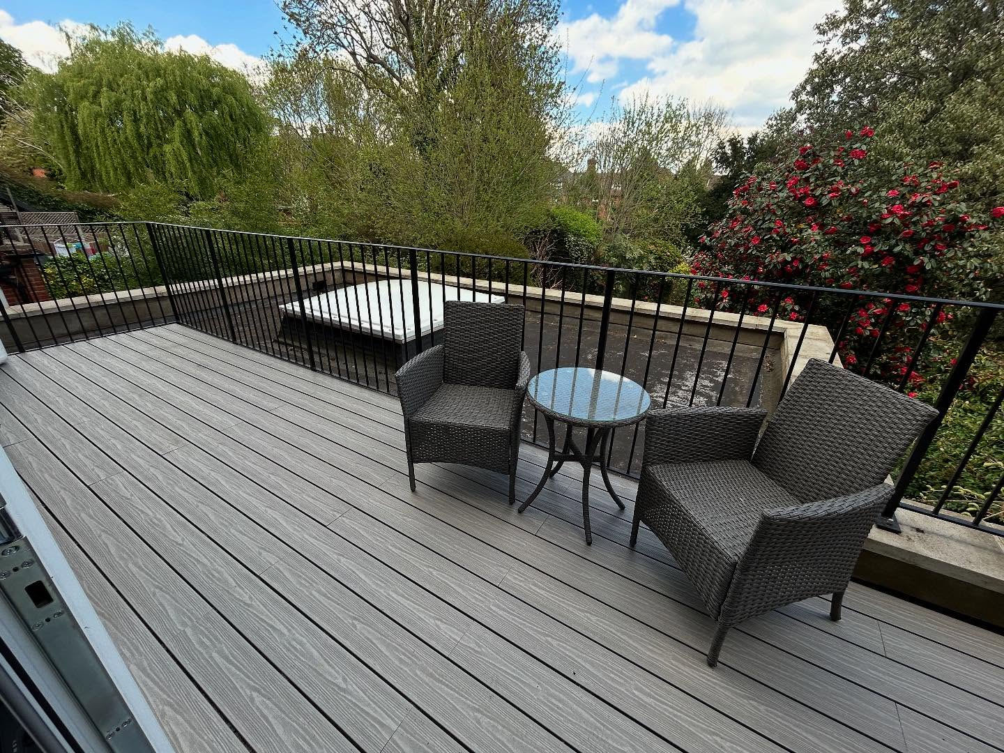 New Composite Decking with Composite Subframe installed in Crouch End.