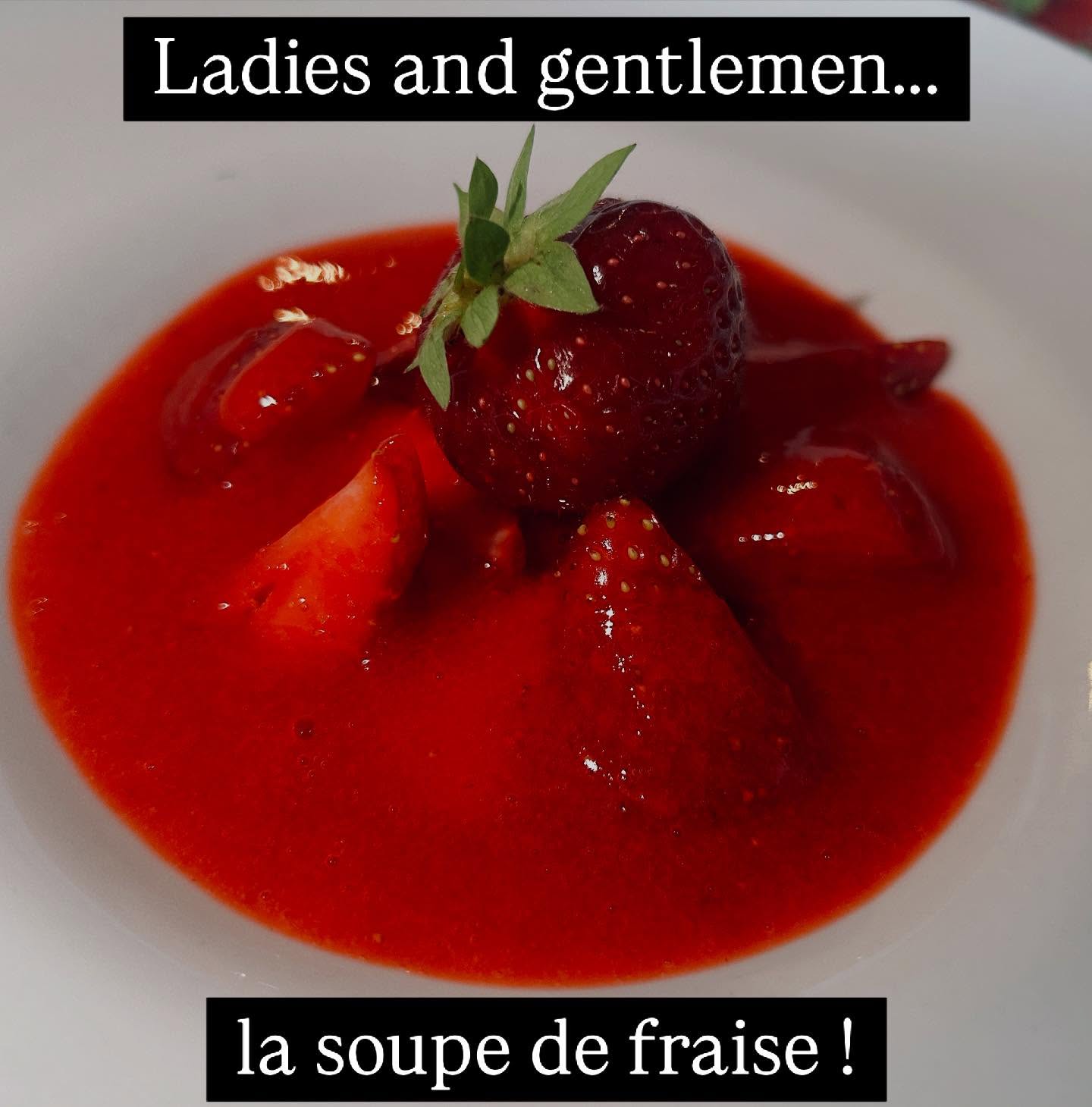 La recette : https://www.recettesepicuriennes.fr/post/soupe-de-fraise