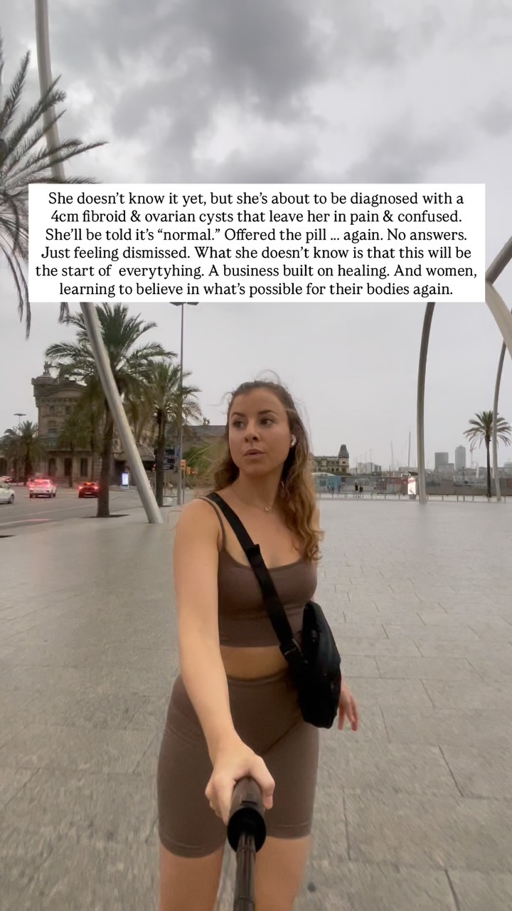 This time 2 years ago...
4cm fibroid. Ovarian cysts. Pain with no answers.
Told it was “normal.” Handed the pill, again. No clarity. Just dismissed.
But that became the spark for understanding my cycle and optimizing my hormonal health!
Now? I’ve supported women to reconnect with their bodies, decode their symptoms, and finally feel like themselves again.
Thanks for being here. For every DM, every like and every share 💛
Curious what your symptoms might be telling you?
→ Book a free 20-min clarity call via the link in bio