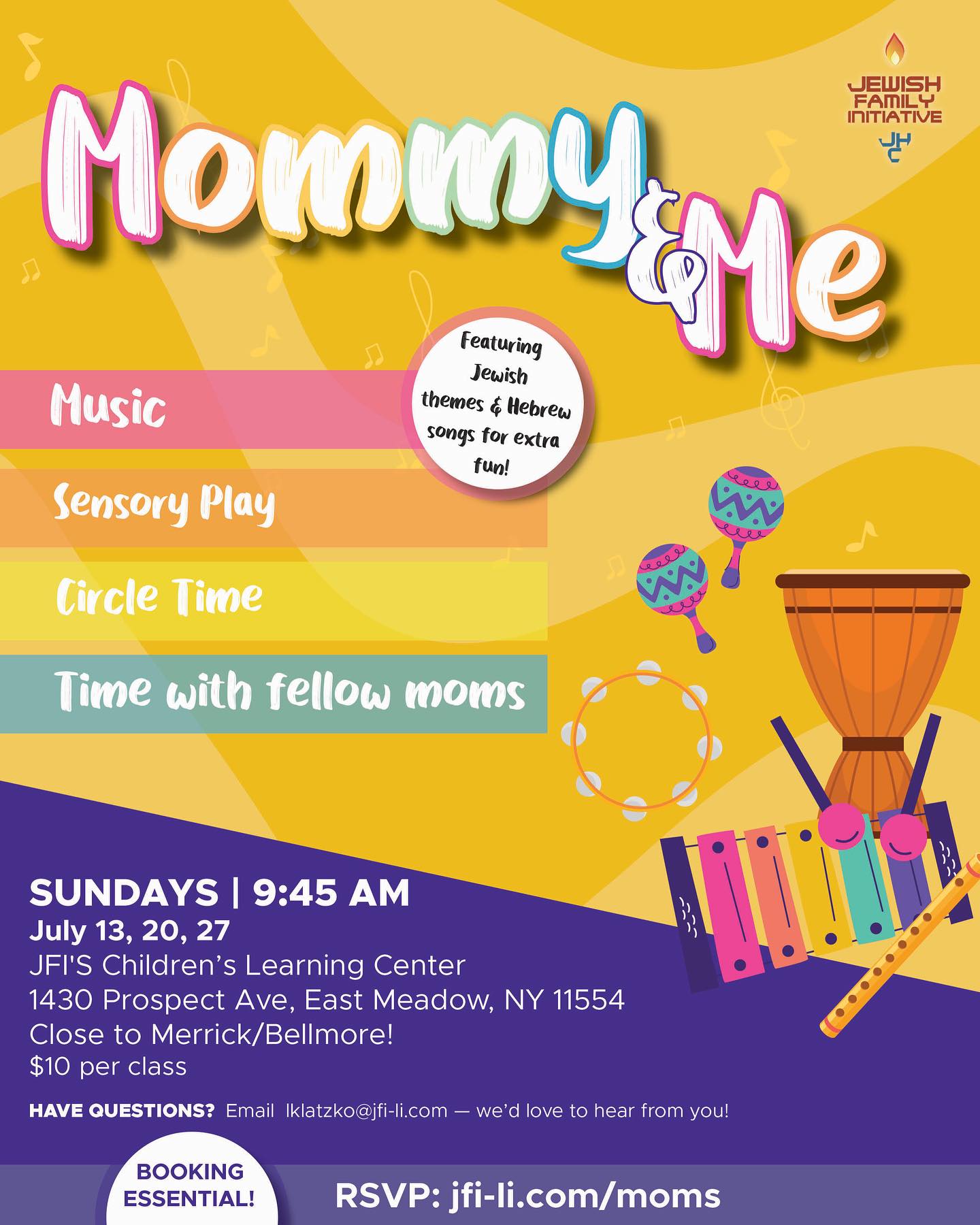 📣 Reminder! Sign up for this week’s Mommy & Me 👶 🎶if you haven’t yet! 🔗 Jfi-li.com/moms
Want to stay in the loop? 💬
DM us to be added to our WhatsApp group for updates and to join our amazing community of moms ✨👩👧👦