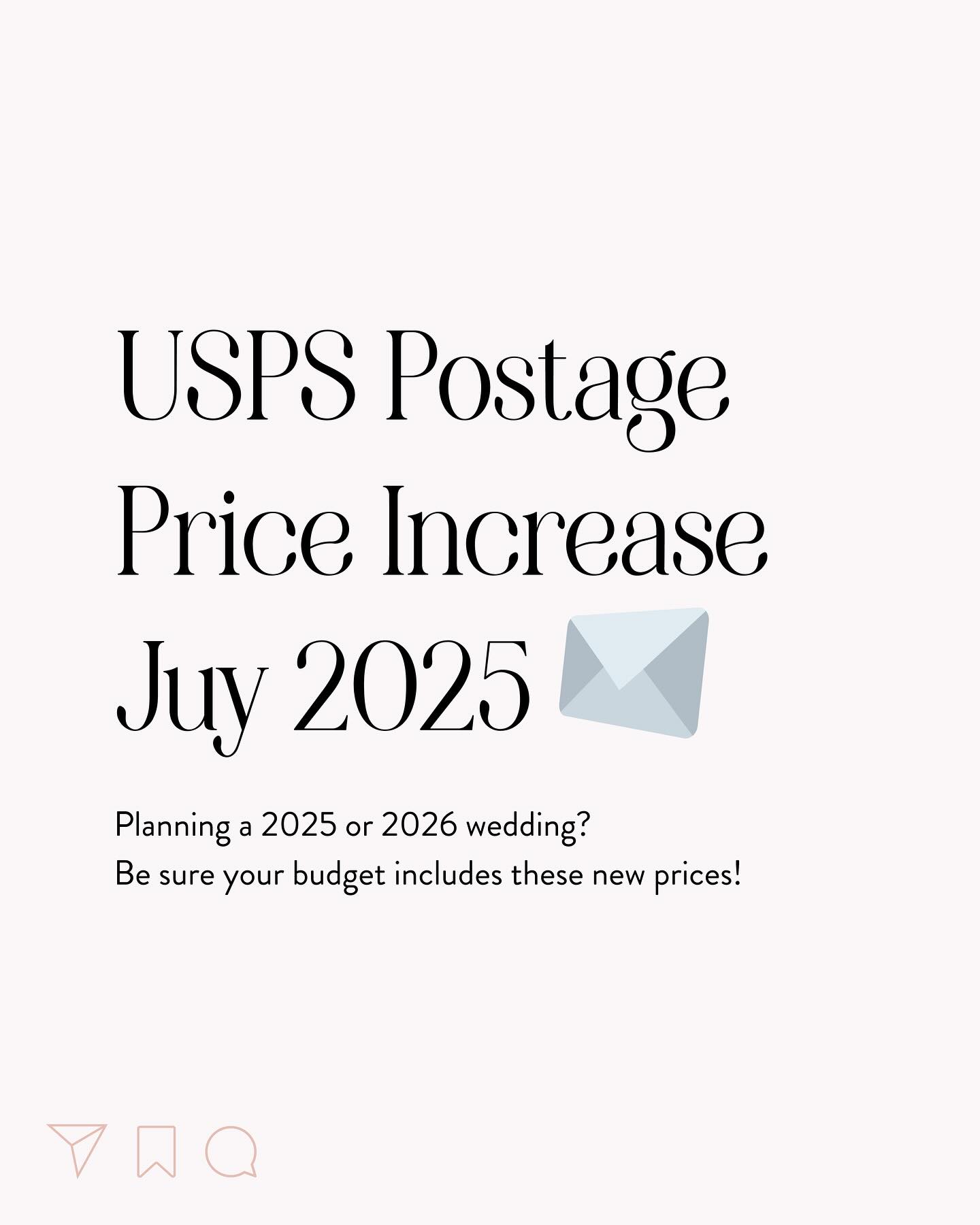 Have you heard? New pricing on USPS stamps! 💌