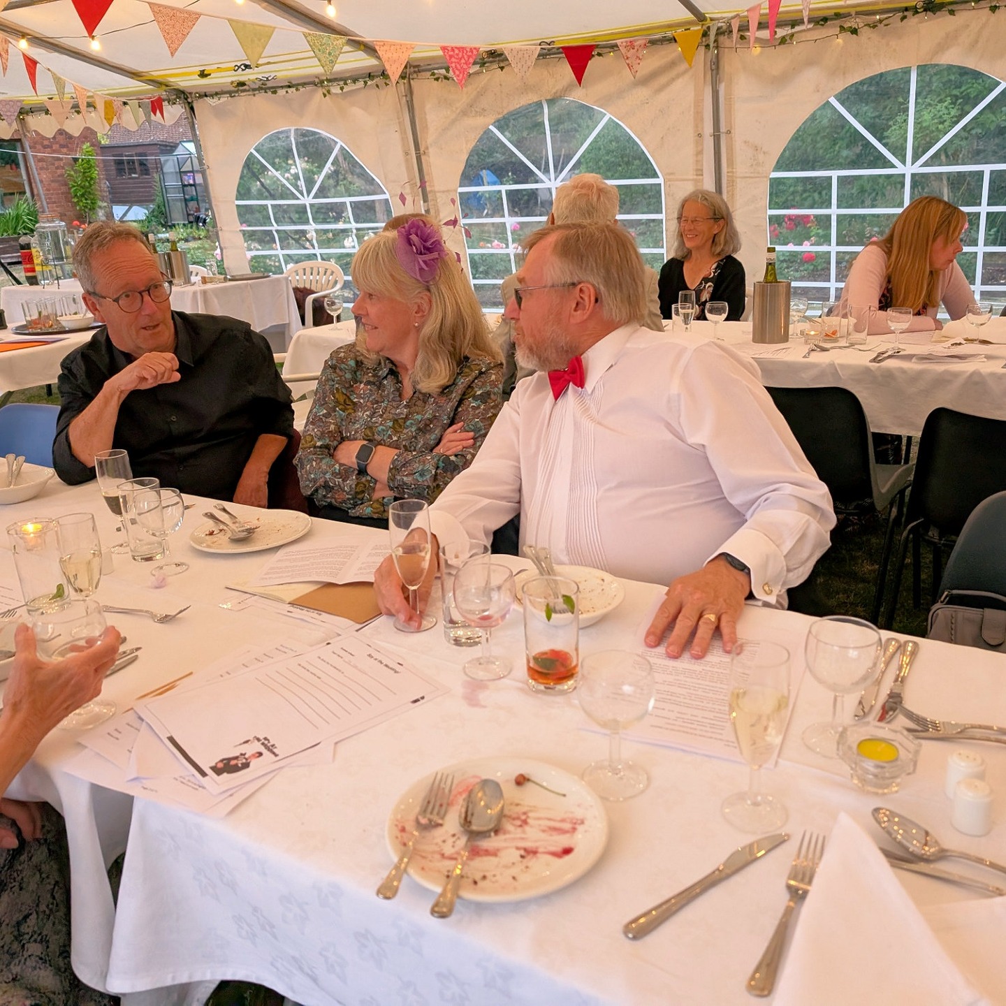 The Wedding Breakfast for James Pond and Penny Money.
Spy at The Wedding Murder Mystery on 5 July 2025.