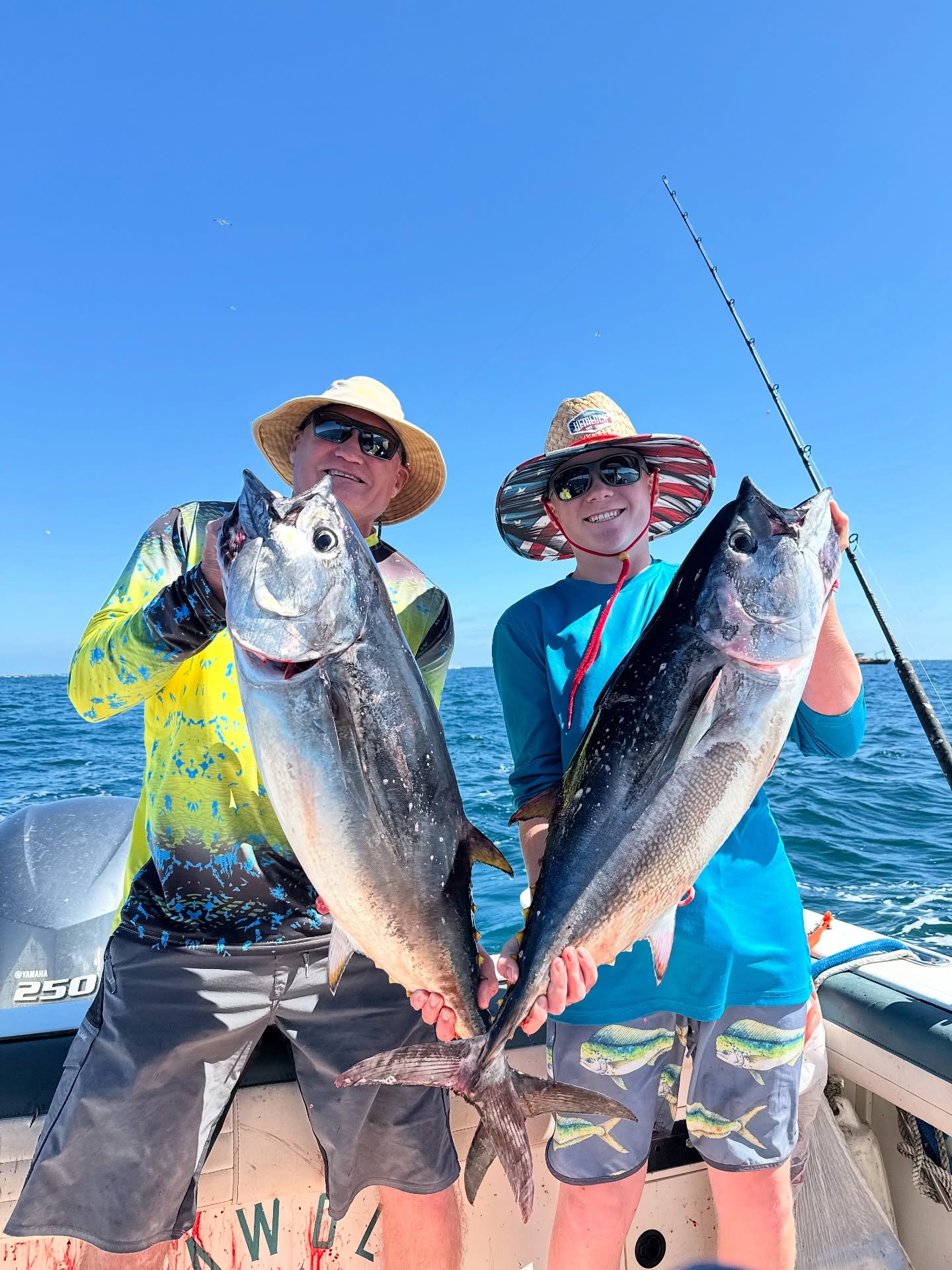 Limits of yellowtail and 3 bluefin for yesterday’s full day. Thanks for fishing with us Monte!