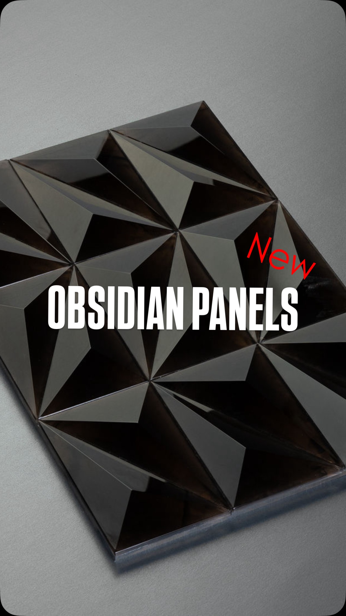 NEW OBSIDIAN PANELS⚫️
From volcanoes to living rooms.
Obsidian once forged weapons that hunted mammoths and carved ancient gods.
Now, that same power lives in Duramica’s exclusive panels — where design meets the spirit of our ancestors.
🔥🗿
#duramica #interiordesign #ai #luxurydesign #architecture #stonepanel #aivideo #design