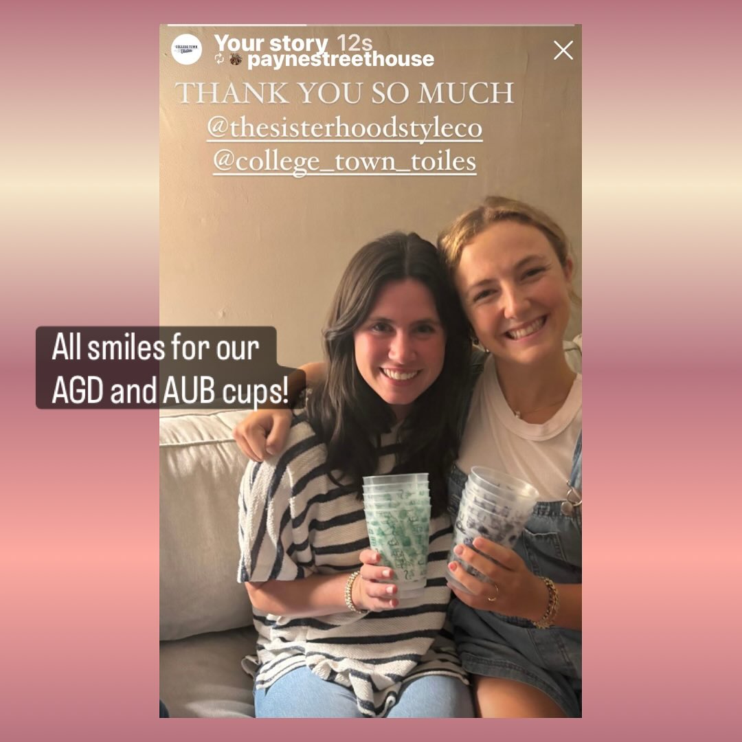 We â¤ď¸ cute cups and we cannot lie! Our AUB cups are PERFECT in any season, for any reason. Find them today @charmingoaks!
.
.
.
#theoriginalcollegetowntoiles #spiritisalwaysinstyle #loveyourcollegetown #cups #makecupsfunagain @paynestreethouse @sscohan