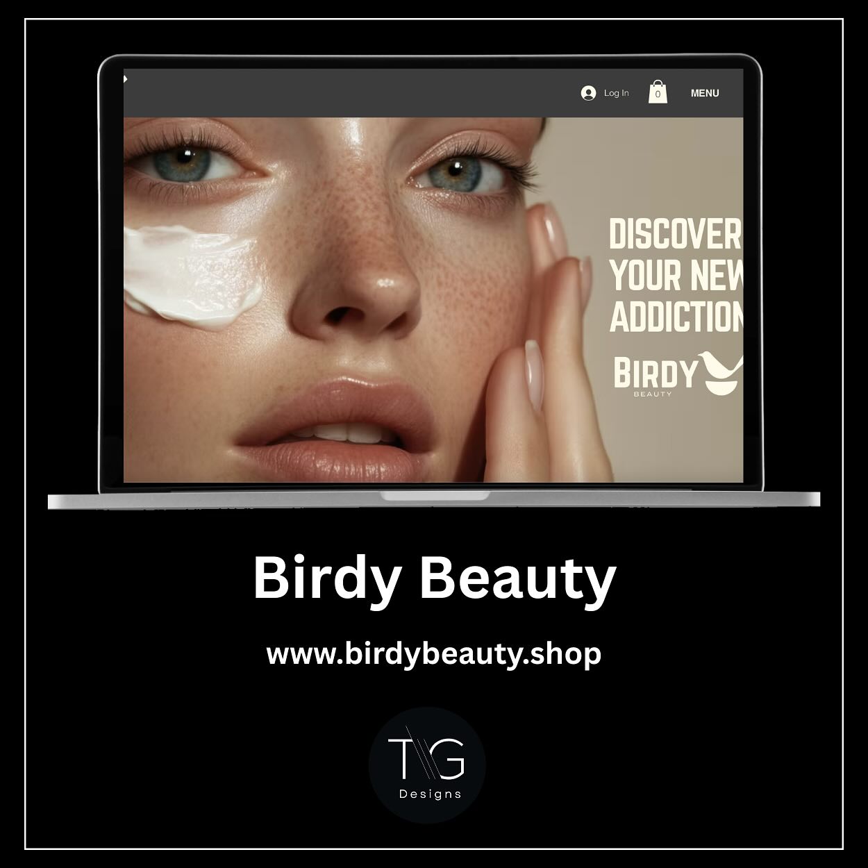 Birdy Beauty's new website is now live. www.birdybeauty.shop #websire #webdesign #TGDesigns #BirdyBeauty