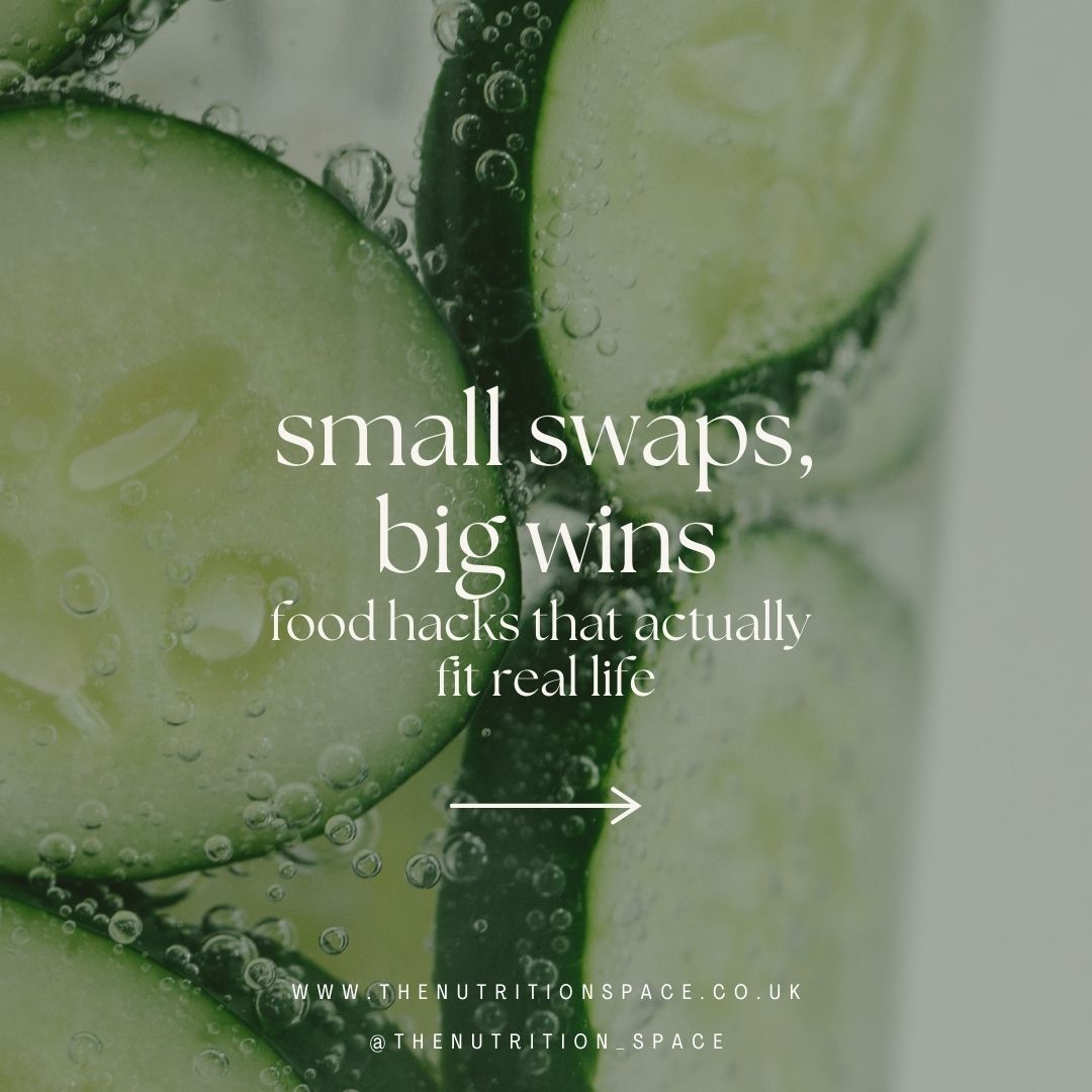 You don’t need drastic diets to feel better - small, consistent changes can have a huge impact on your health. Here are some easy food hacks you can start today:
1️⃣ Add avocado to your smoothie (not just fruit)
→ Fruit-only smoothies can spike blood sugar, leaving you hungry soon after. Adding avocado provides healthy fats and fibre, creating a creamy texture while slowing sugar absorption. The result? More stable energy and longer-lasting fullness.
2️⃣ Season with herbs & spices
→ Herbs and spices don’t just make food taste better - they’re packed with antioxidants and anti-inflammatory compounds. Think turmeric for cell protection, oregano for antimicrobial benefits, and cinnamon for blood sugar support. A sprinkle can go a long way for both flavour and health.
3️⃣ Ditch margarine & refined oils (like sunflower, soybean, canola)
→ These oils are often heavily processed and high in omega-6 fats, which can promote inflammation when overconsumed. Swap them for healthier options like extra virgin olive oil, avocado oil, or a little grass-fed butter, which support heart and brain health.
4️⃣ Add a handful of greens to every meal
→ Sneak spinach into your omelette, add rocket to your lunch wrap, or toss broccoli on your dinner plate. Leafy greens are rich in magnesium, folate, and fibre - all key for energy, detoxification, and hormone balance.
5️⃣ Eat from a smaller plate
→ Research shows this simple trick naturally reduces portion size without you even noticing. It helps prevent overeating, supports digestion, and teaches your body to recognise hunger and fullness cues more clearly.
6️⃣ Flavour your water with cucumber, mint, or strawberries
→ Staying hydrated is vital, but plain water can get boring. Infusing it with fruit or herbs makes it refreshing and naturally boosts your desire to drink more, helping you cut down on sugary drinks and support better energy, skin, and digestion.
✨ Remember: it’s the little, realistic hacks done consistently that add up to big results. Which one will you try first?
#foodhacks #healthyeatingmadeeasy #holisticnutrition #functionalhealth #wellbeingjourney #simpleswaps #nourishnotpunish #smallsteps #nutritionaltherapy