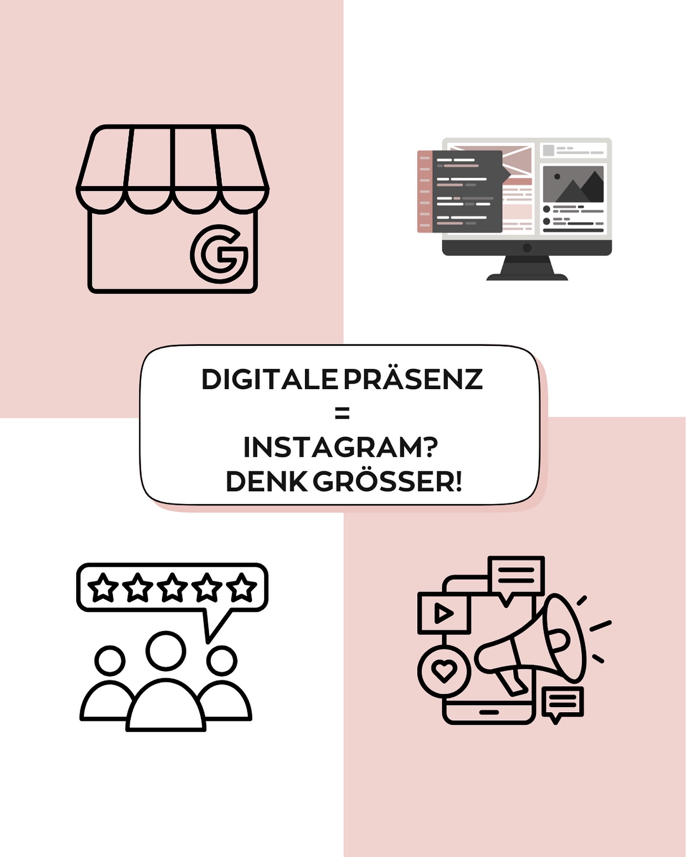 Viele Unternehmer/-innen und Selbstständige fixieren sich auf Instagram: mehr Follower, mehr Likes, mehr Reichweite.
Doch während du dich mit den ständigen Algorithmus-Änderungen herumschlägst, geht das Wesentliche oft unter: Deine digitale Präsenz als Ganzes 🌎
Digitale Präsenz bedeutet:
🌐 Eine Website, die Vertrauen schafft und klar deine Leistungen erklärt.
📍 Ein gepflegtes Google Maps Profil, damit man dich in deiner Stadt auch wirklich findet
💬 Social Media, um in den Austausch zu kommen und Expertise sichtbar zu machen , aber nur auf der Plattform die zu deinem Business passt
⭐ Kundenstimmen, die deine Arbeit bestätigen
Wenn du dich nur auf Instagram versteifst, lässt du riesiges Potenzial ungenutzt liegen.
Denn Kunden/-innen wollen dich nicht nur sehen, sie wollen dich finden, dir vertrauen und am Ende auch buchen.
👉 Frage an dich:
Wo bist du digital schon sichtbar? Weißt du wie deine gesamte digitale Präsenz aussieht?
mrs.codeandcontent
Leupold Consulting
„Von Social Media bis IT“
Inh. Sarah Leupold
📍 Ratingen
#socialmediaexperts #digitalepräsenz #expert #ratingen