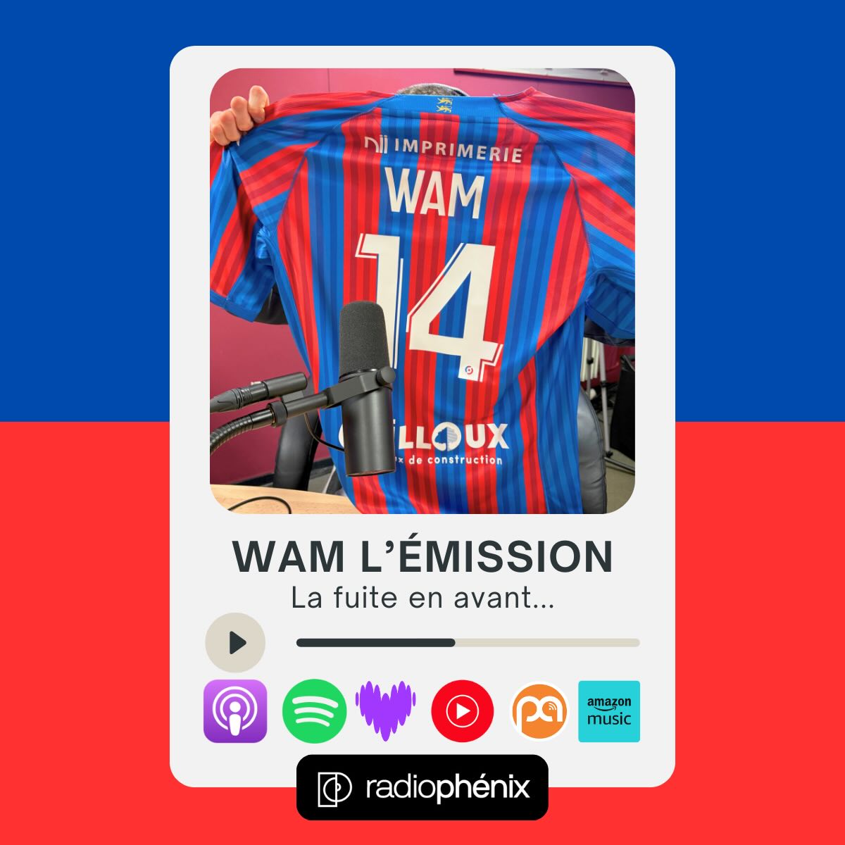 🎧 #Podcast #WAMlemission
🔗 Lien en bio
📔 Au sommaire : les débriefs des matchs contre @bayeuxfc et @fbbp01...et toute l’actu croustillante du @smcaen !
📋 La compo : @jejdel, @stevesavidange, @aureliendewam, @sebwam et Renaud
⏺️ Réalisation : @radiophenix / @milou_yloj 🎧 #Podcast #WAMlemission
🔗 Lien en bio
📔 Au sommaire : les débriefs des matchs contre @bayeuxfc et @fbbp01...et toute l’actu croustillante du @smcaen !
📋 La compo : @jejdel, @stevesavidange, @aureliendewam, @sebwam et Renaud
⏺️ Réalisation : @radiophenix / @milou_yloj
