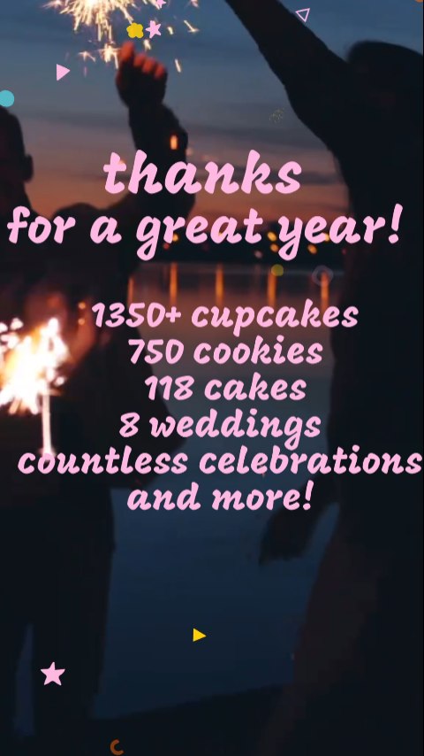 ✌️out 2️⃣0️⃣2️⃣5️⃣ 👋
1350+ cupcakes
750 cookies (custom designed and hand decorated)
118 cakes (big and small, this includes them all)
8 weddings!! (Loved being part of these special moments)
And more!!!!
I'm blown away by the stats from this year and I'm so thankful for each and every order! I can't wait to see what 2️⃣0️⃣2️⃣6️⃣ has in store for RBC! Happy New Year 🎆
#yearinreview #yearend #newyearseve #stats #homebakery #homebaker #cakeartist #cakesofinstagram #cookiesofinstagram❤️ #homemadewithlove #homemade #rachelbakescakes