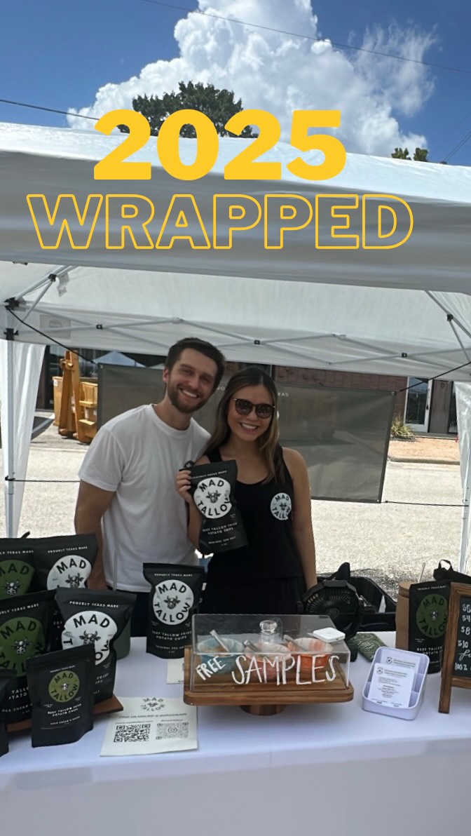 2025 WRAPPED🤩 From selling our first bag of chips in April to where we are now — these last 8 months have been a whirlwind. We’re beyond grateful for this community and everyone who’s supported us from the beginning and along the way. 🫶🏻 Bring on 2026!
#smallbuisness #tallowchips #localhouston #fyp #2025