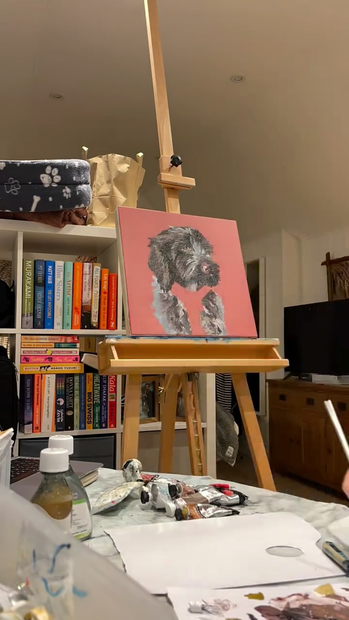 Thank you for all your help choosing which Bramble image to paint β¨
#artist #puppy #canvaspainting #oilpainting #fyp