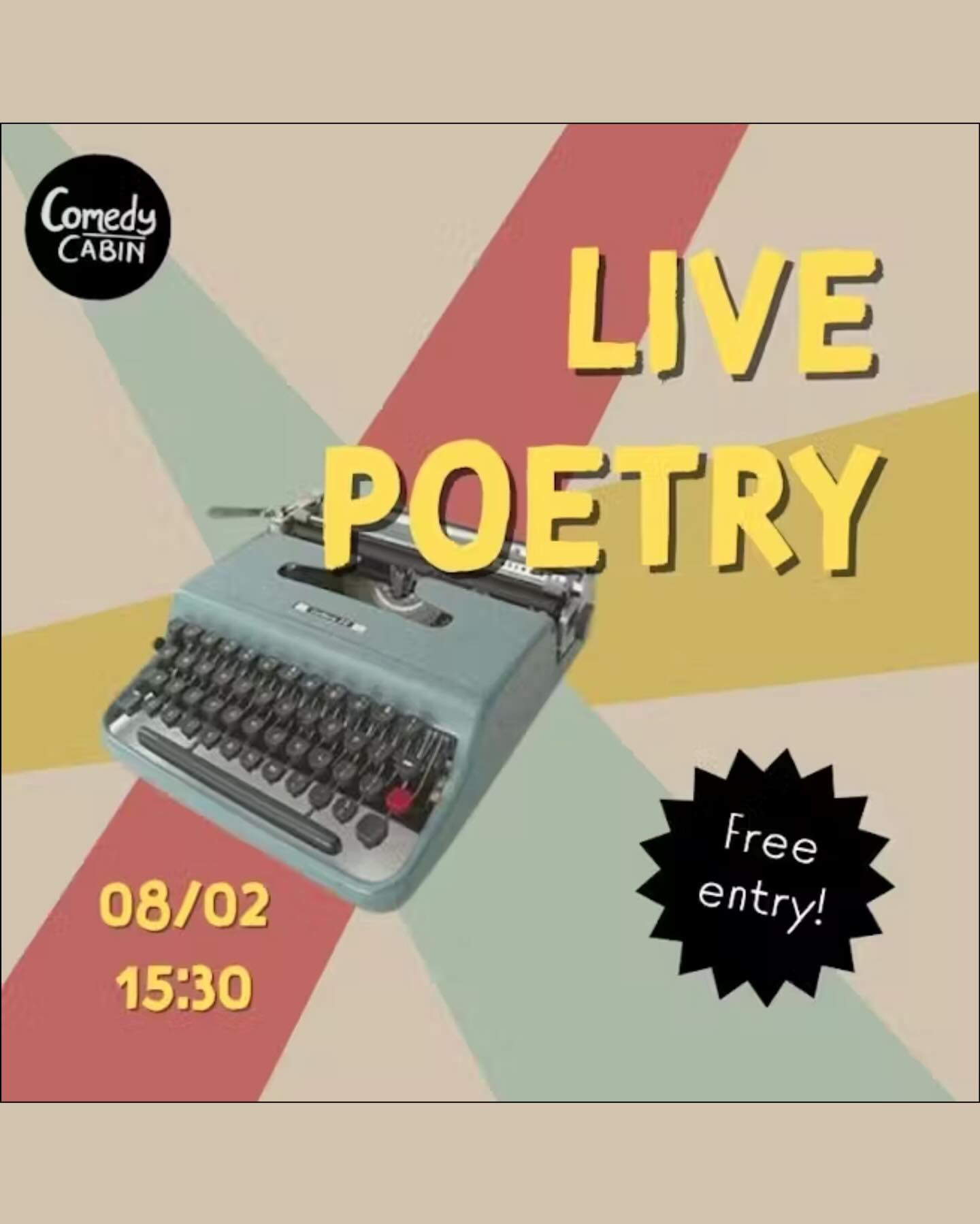 Poetry collectionโจ
Join us at Hoxton Cabin for an exploration of writing poetry collectively.
Hosted by poet/artist and photographer Rosie Reed Gold, we will experiment with short writing prompts, inspired by French surrealist techniques, designed to spark ideas.
Whether you are new to writing poetry or are looking for a different approach โ this space is for you.
Bring a pen, a friend and your imagination and letโs write poems together!
โผ๏ธ8th February โข 3.30 pm โข free entry
โ Tickets in bio @hoxtoncabin โ
#poetrycollection #londonpoetry #hoxtoncabin #shoreditch